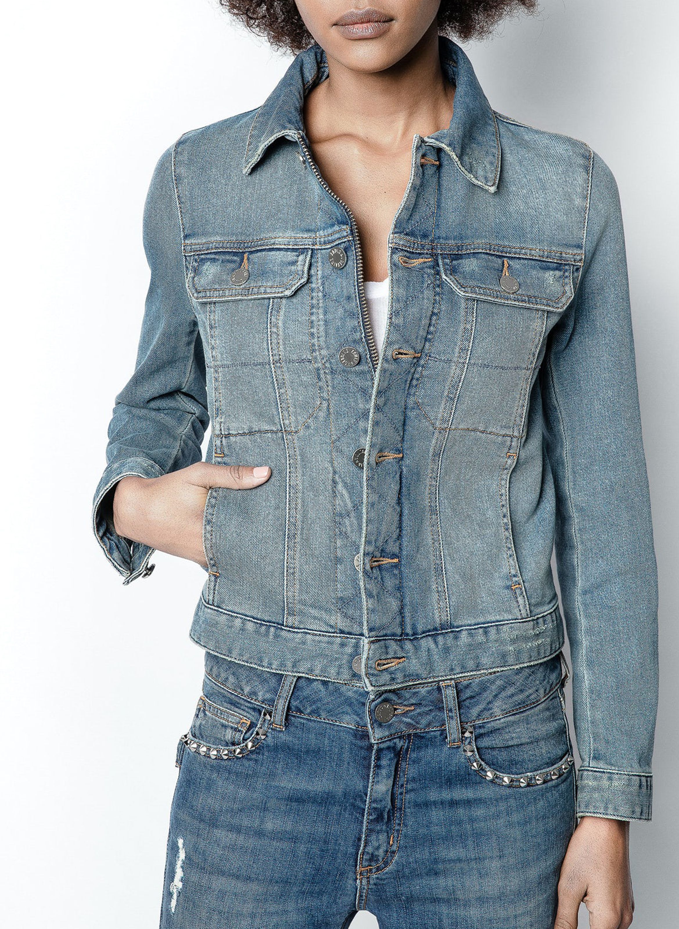 Veste en jean zadig et voltaire femme new arrivals