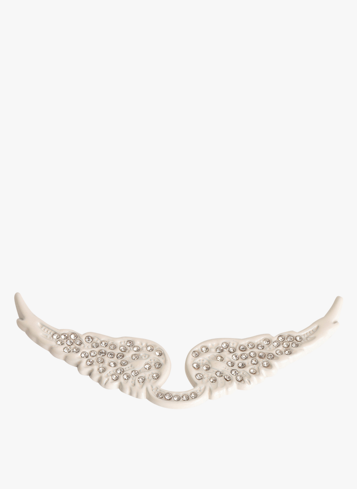 ZADIG&VOLTAIRE Charm ailes à strass | Blanc