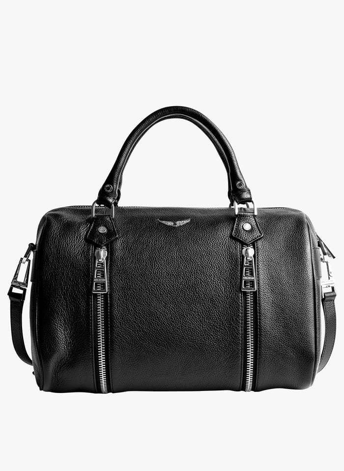 Sac Bowling En Cuir Sunny Medium Noir Zadig voltaire Femme