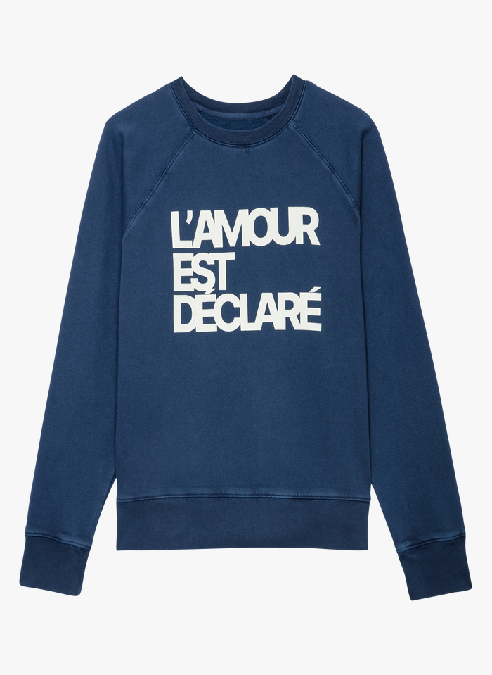ZADIG&VOLTAIRE Sweatshirt à message  L'Amour Est Déclaré | Multicolore