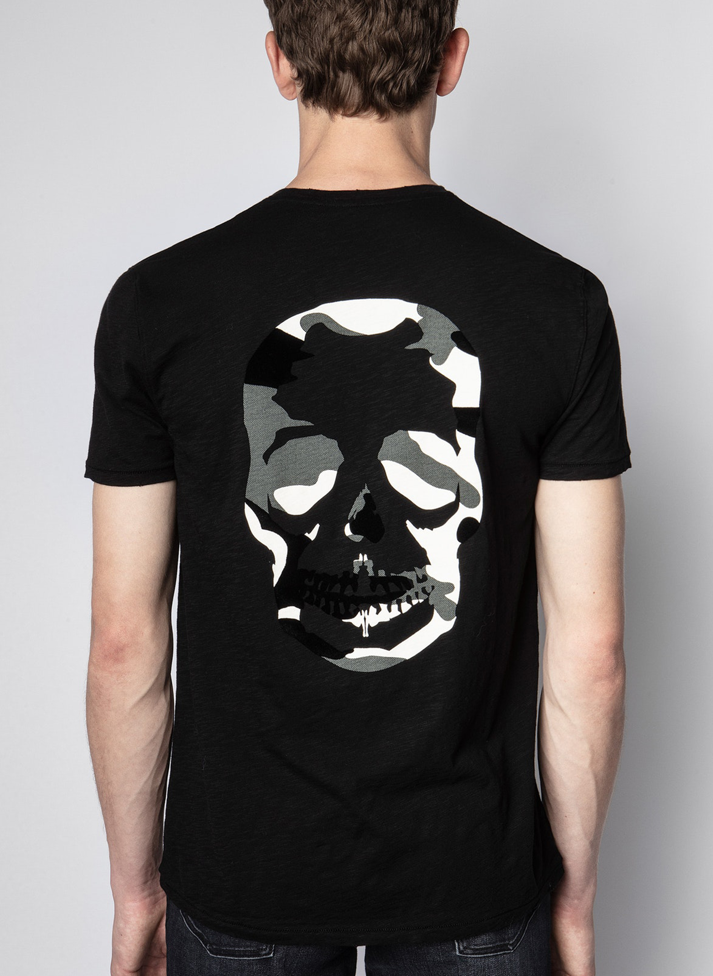 Teeshirt Col Rond Regularfit En Coton Noir Zadig&voltaire Homme