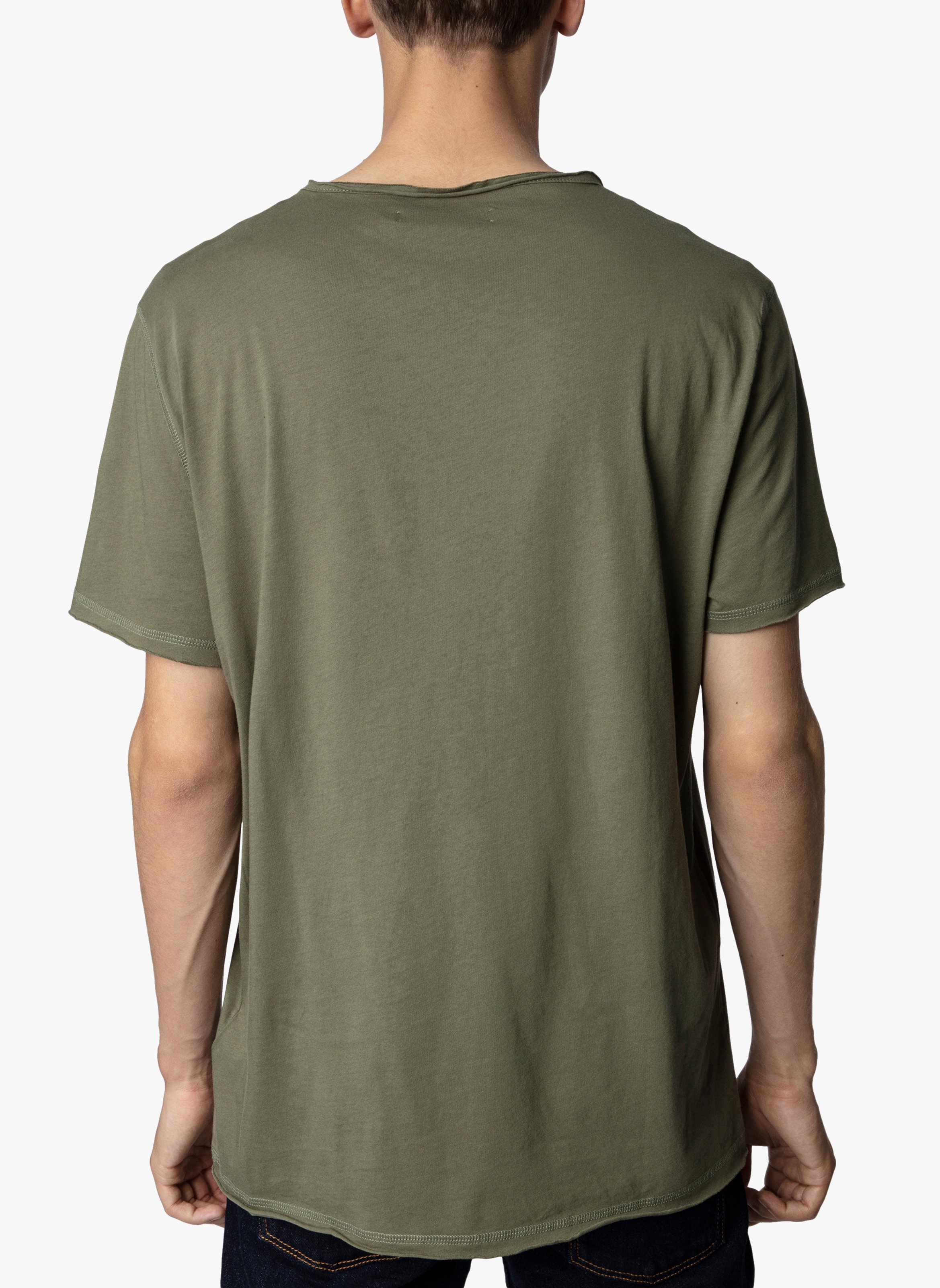 Teeshirt Col Tunisien En Coton Pickle Zadig&voltaire Homme Place