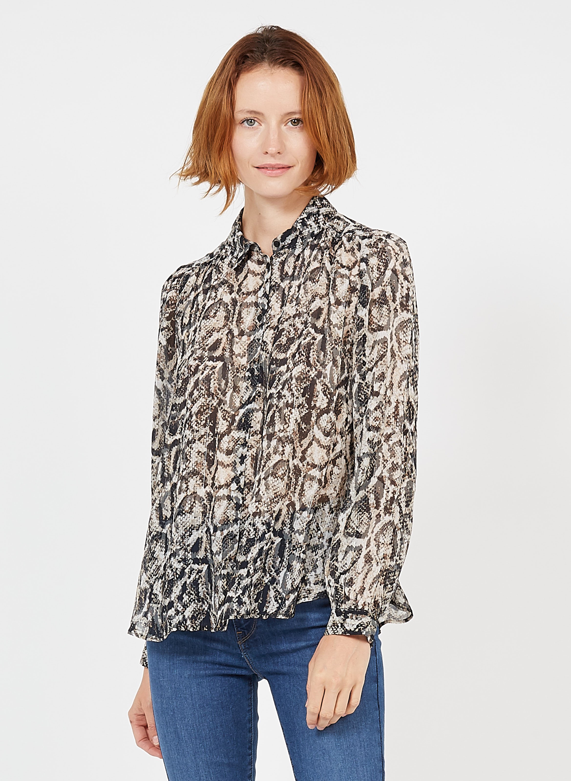 chemisier motif animalier