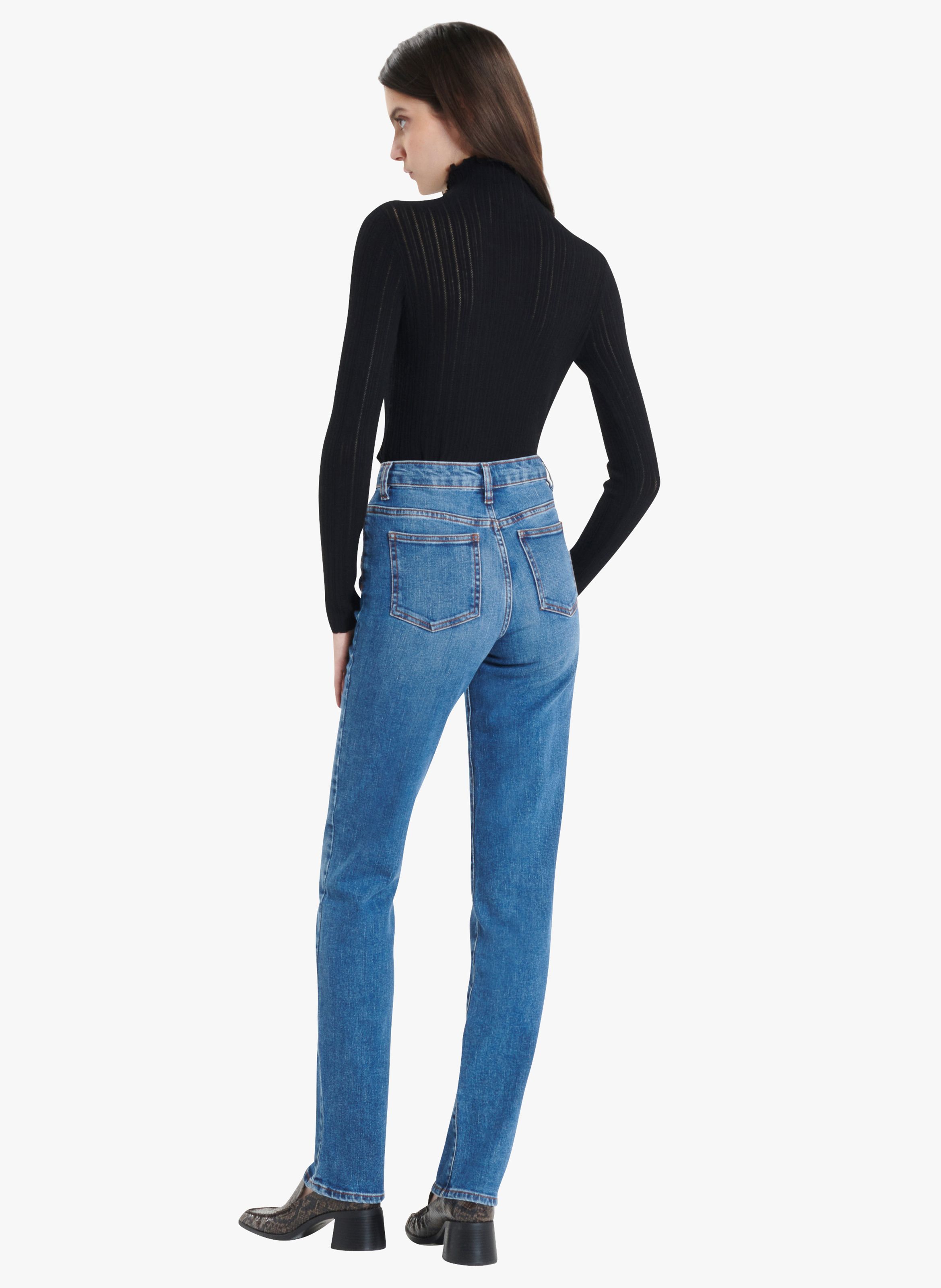 Femme Vêtements Jeans Jeans à pattes d’éléphant Wide leg jeans Jean Chloé en coloris Bleu 