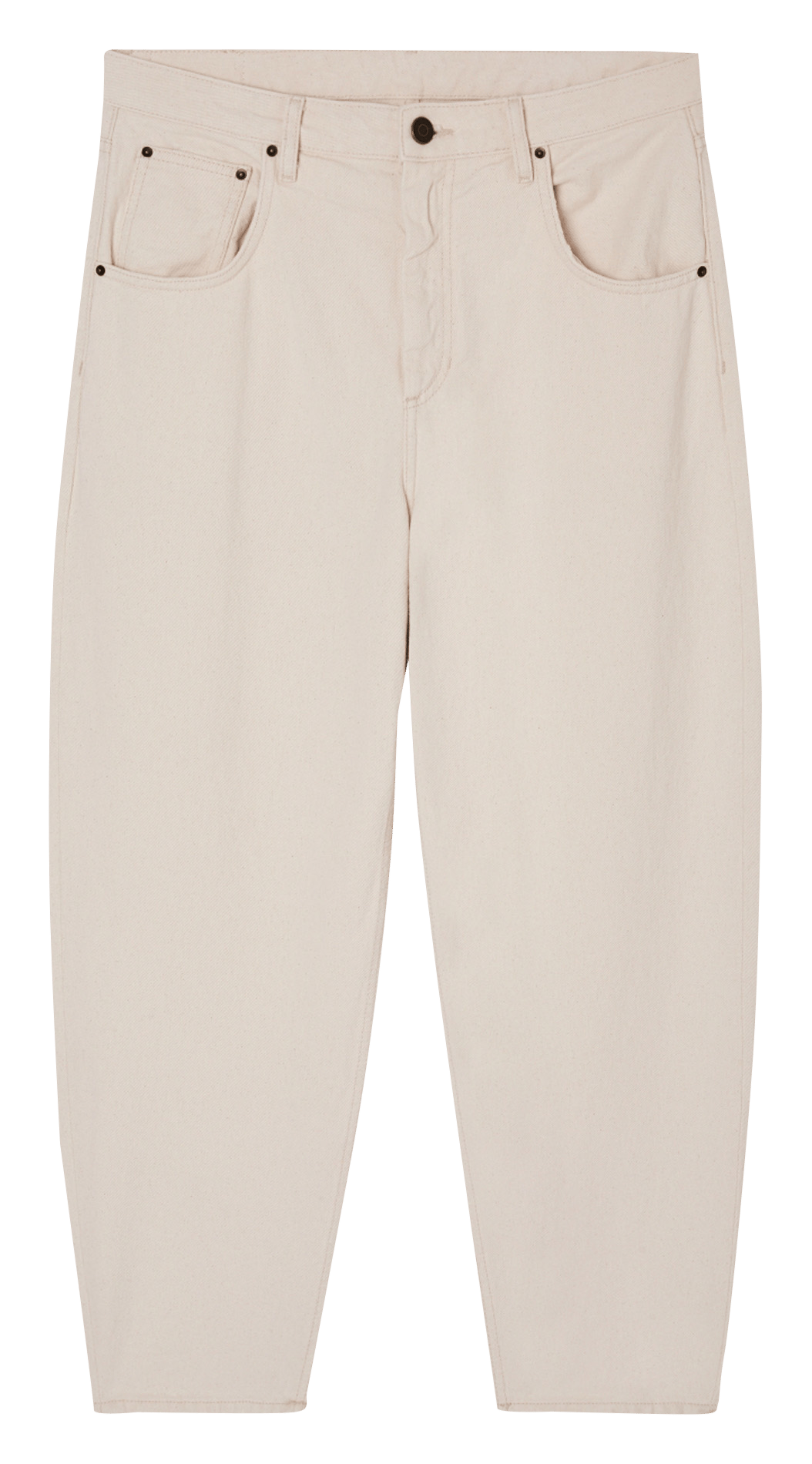 Straight Cut Jeans aus Baumwolle BeigeAMERICAN VINTAGE