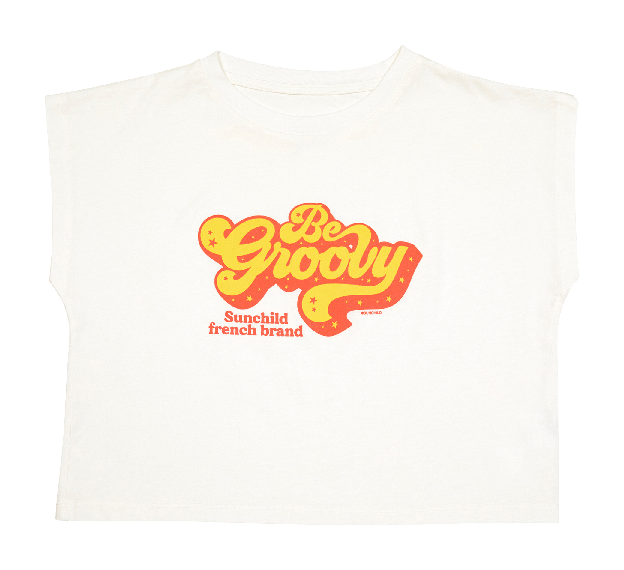 Tee-shirt col rond imprimé en coton  SUNCHILD