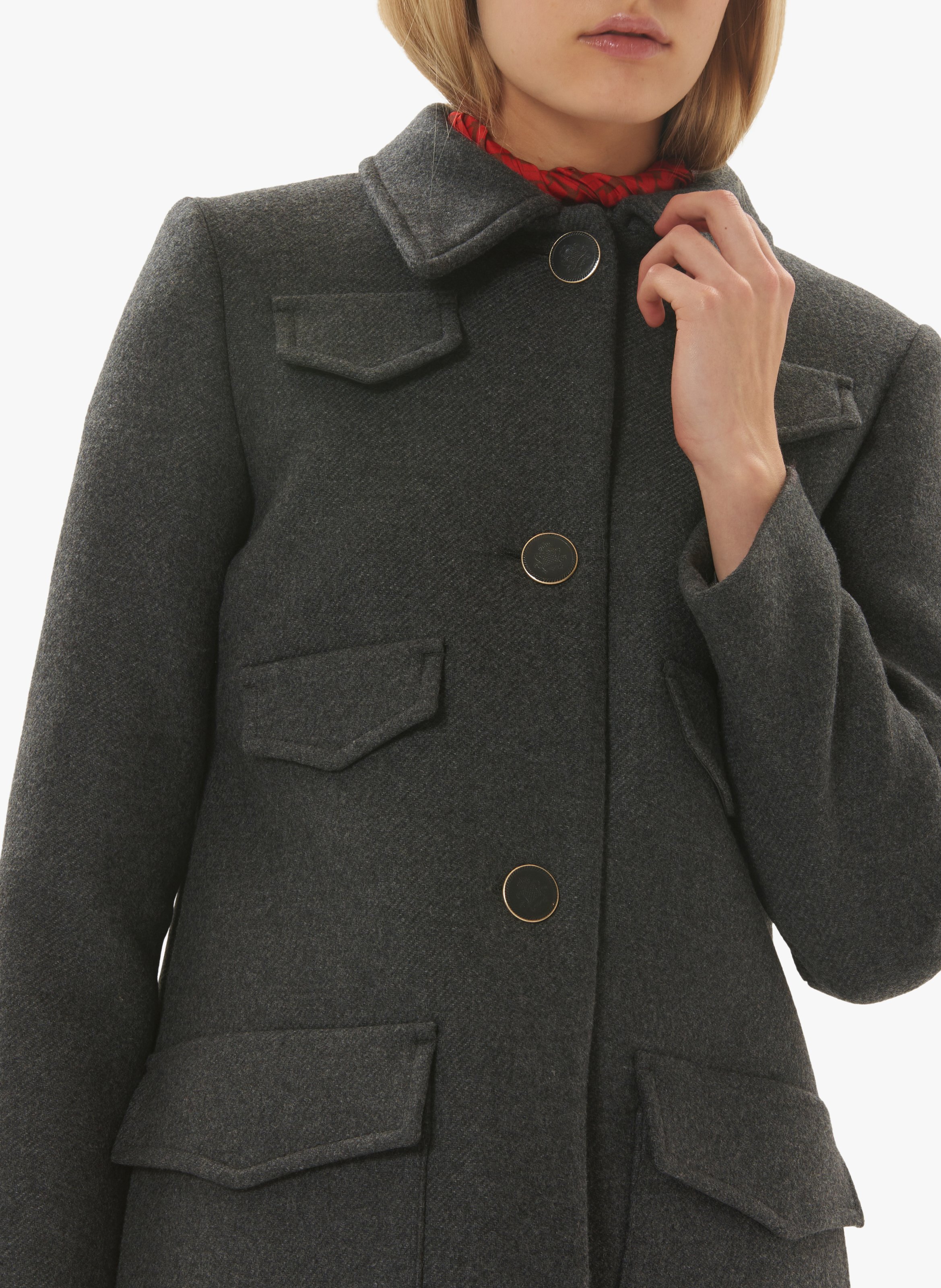 Lizzie on sale boucle coat