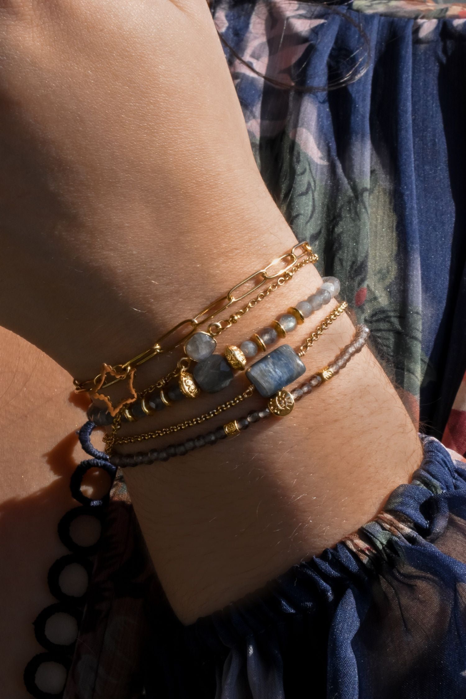 Kyanite bracelet GINANDGER Blue