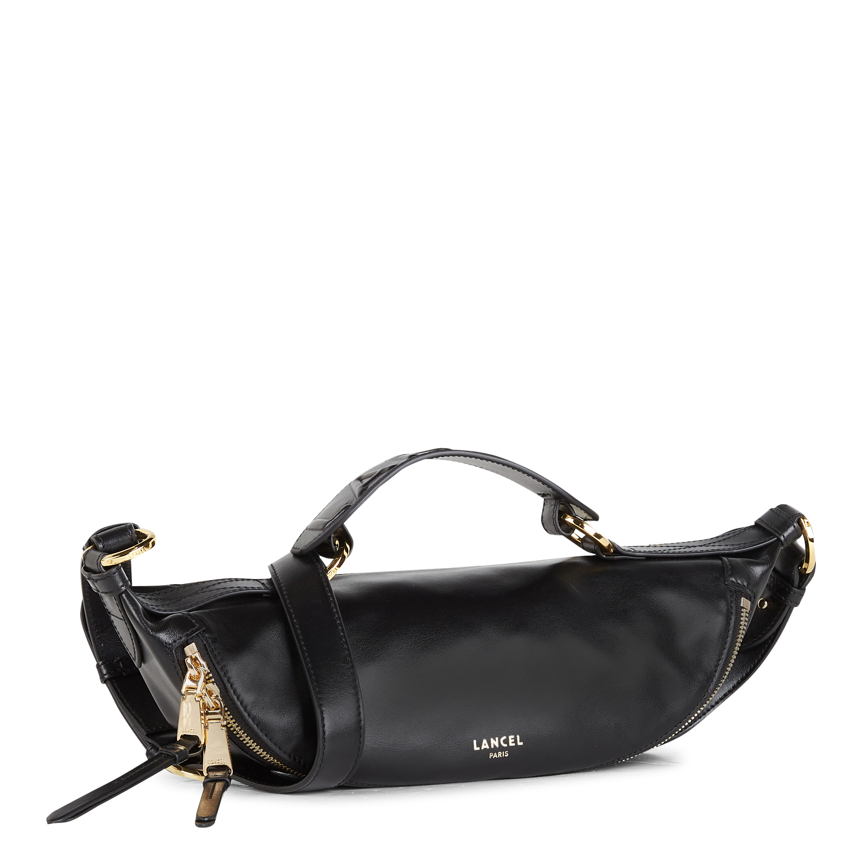 Sac bandoulière en cuir LANCEL Noir
