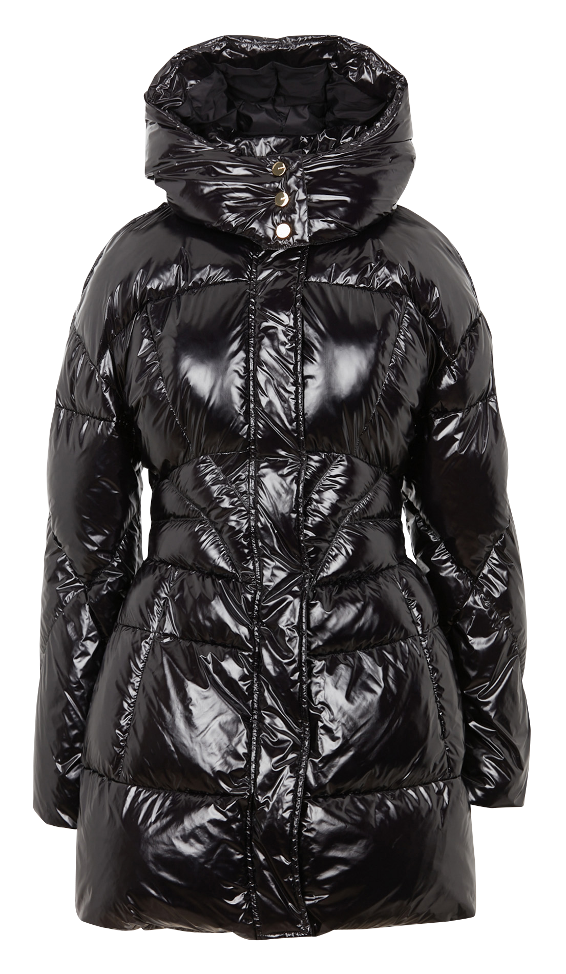 Piumino lungo oversize Black Pinko Donna Place des Tendances