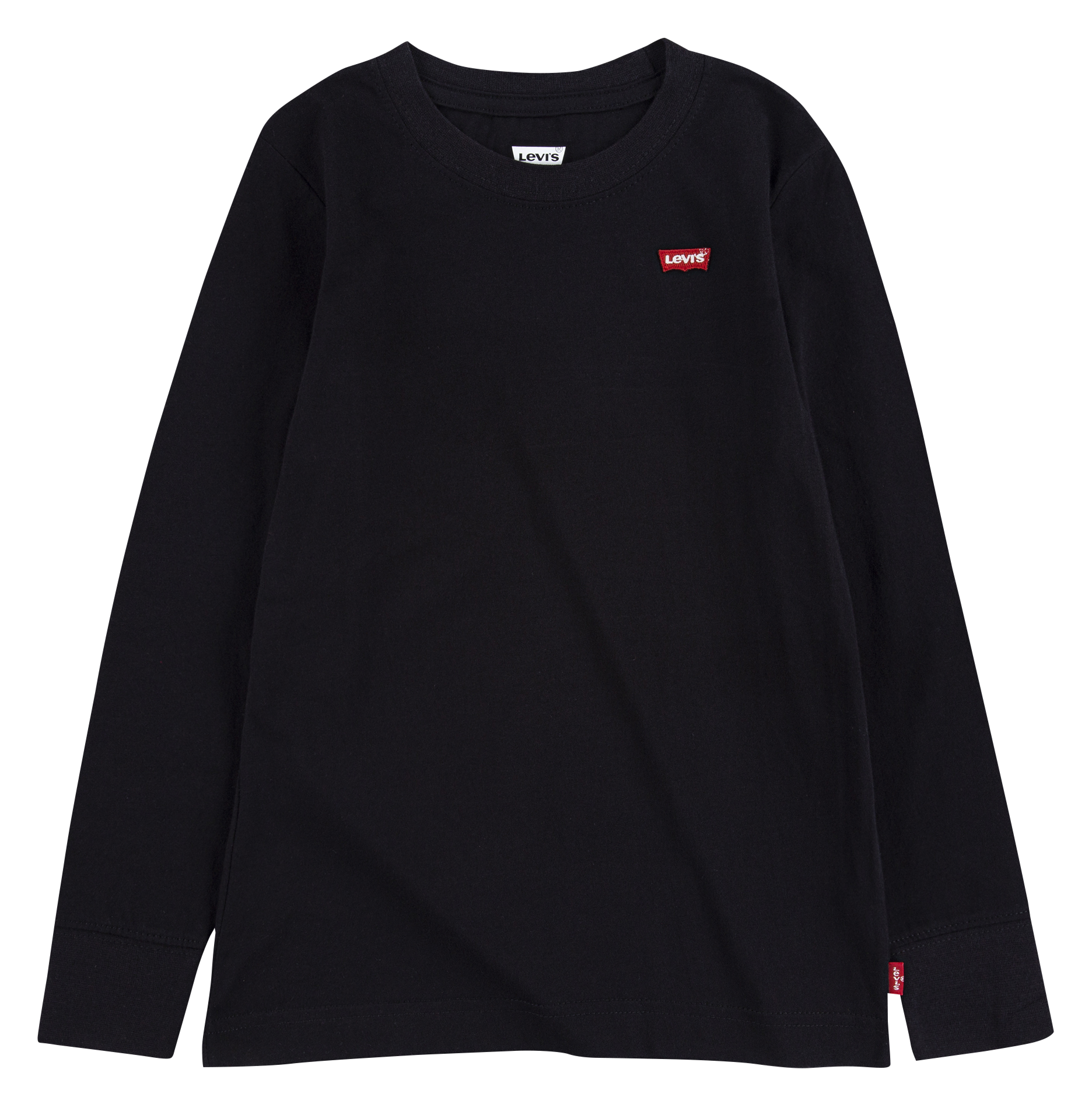 Round-neck cotton-blend T-shirt LEVI'S KIDS Black