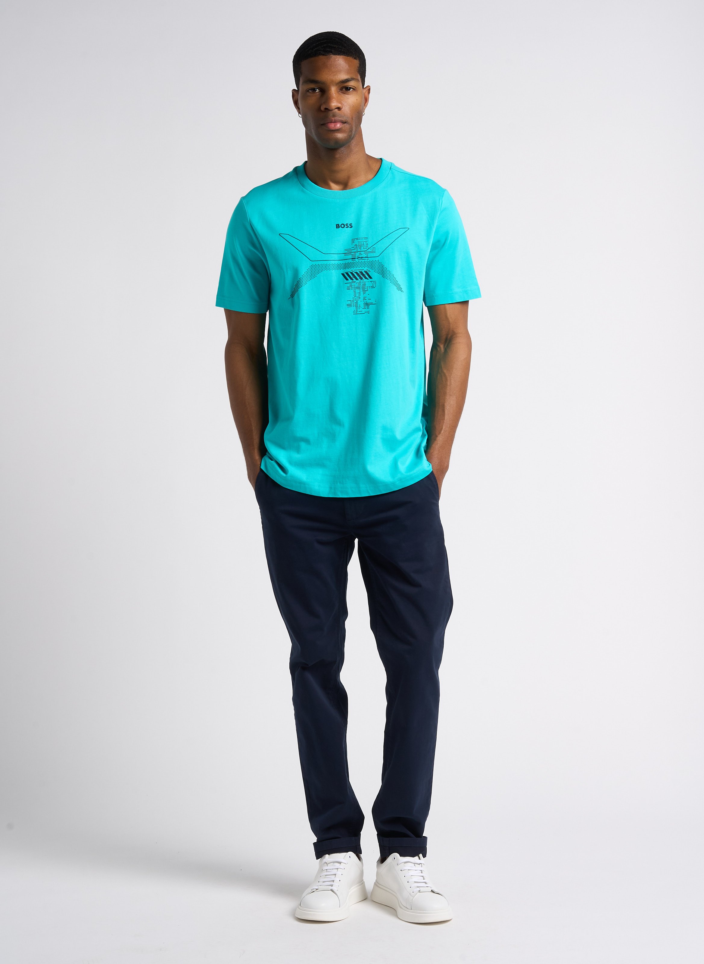 Stretch cotton chinos BOSS Blue