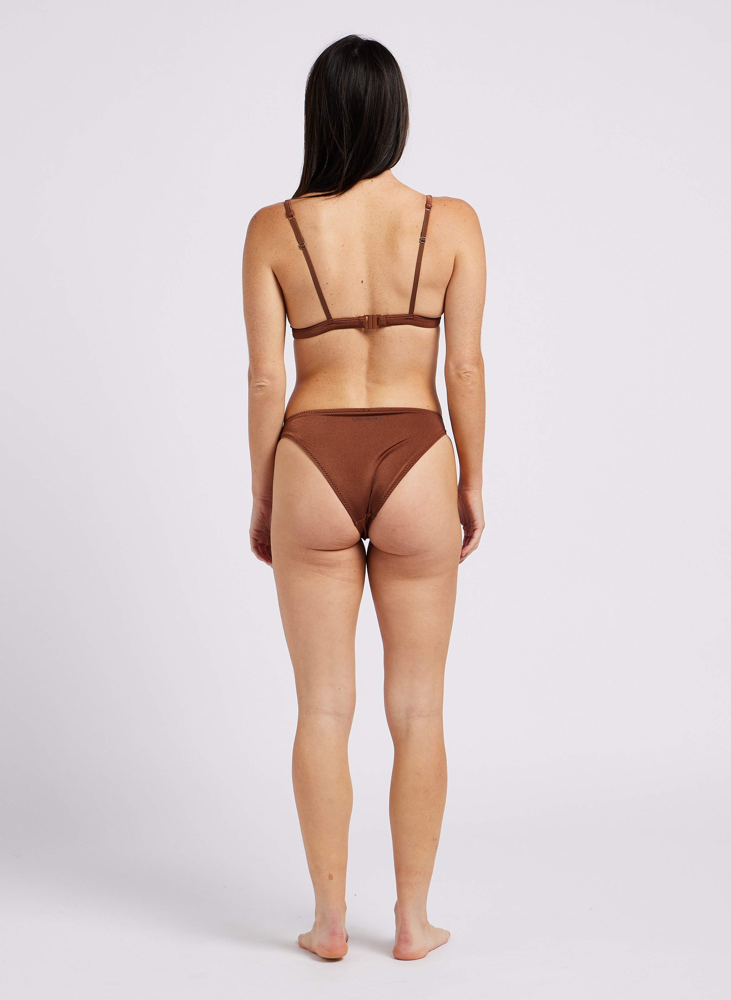 Bas de maillot anneau LOVE STORIES Marron