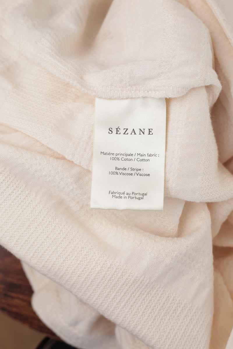 Cotton T-shirt SEZANE - Seconde main White