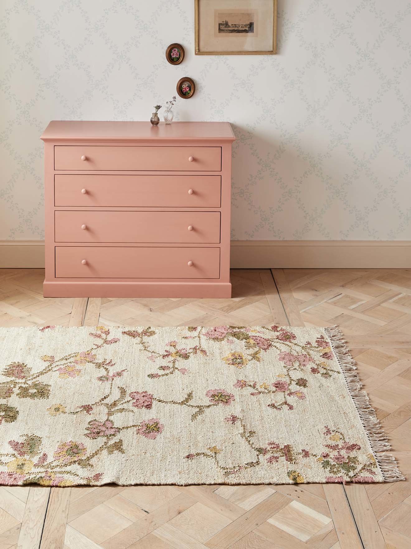 Woven jute and cotton rug CYRILLUS Beige