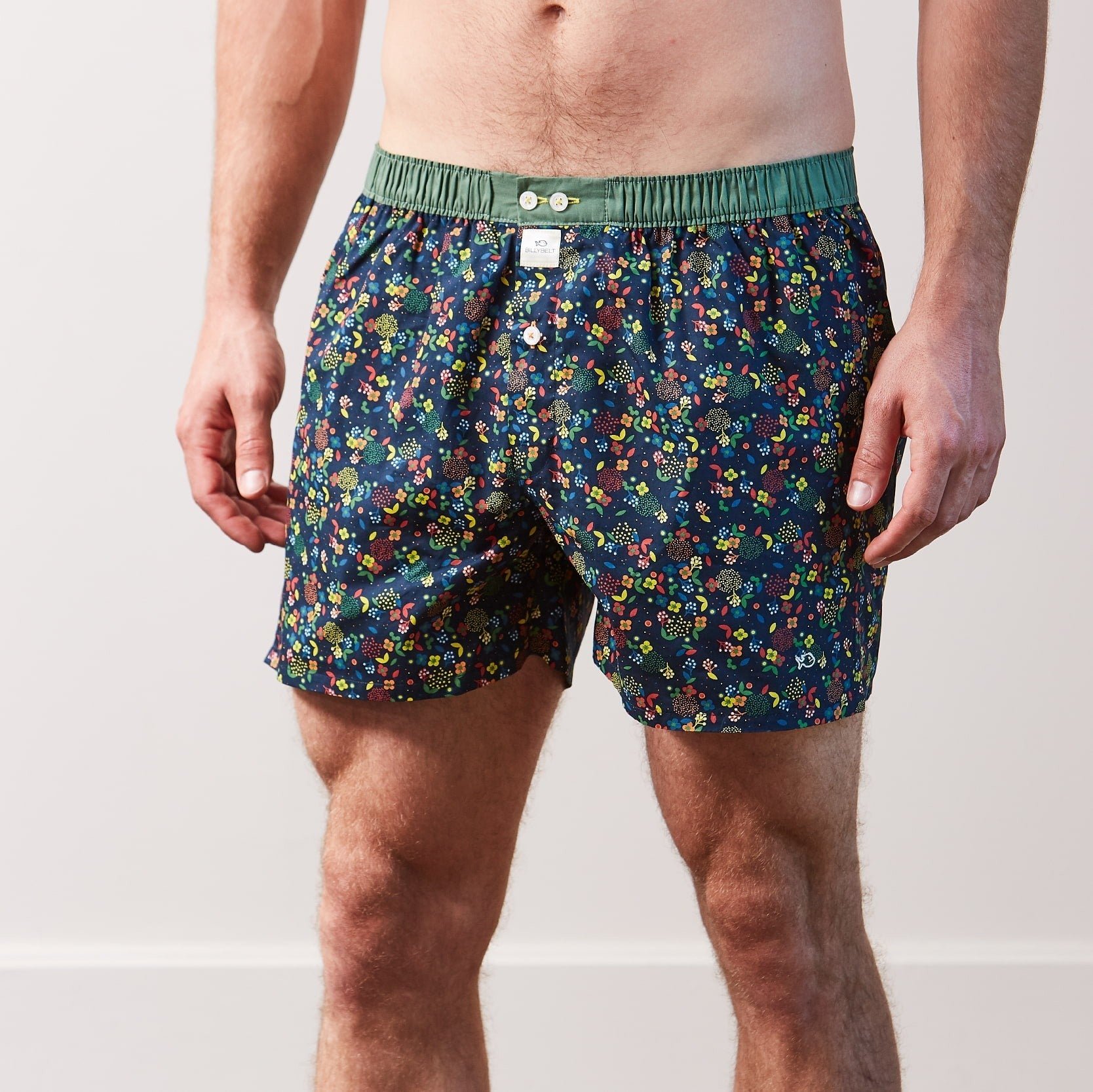 Organic cotton boxer shorts BILLYBELT Blue