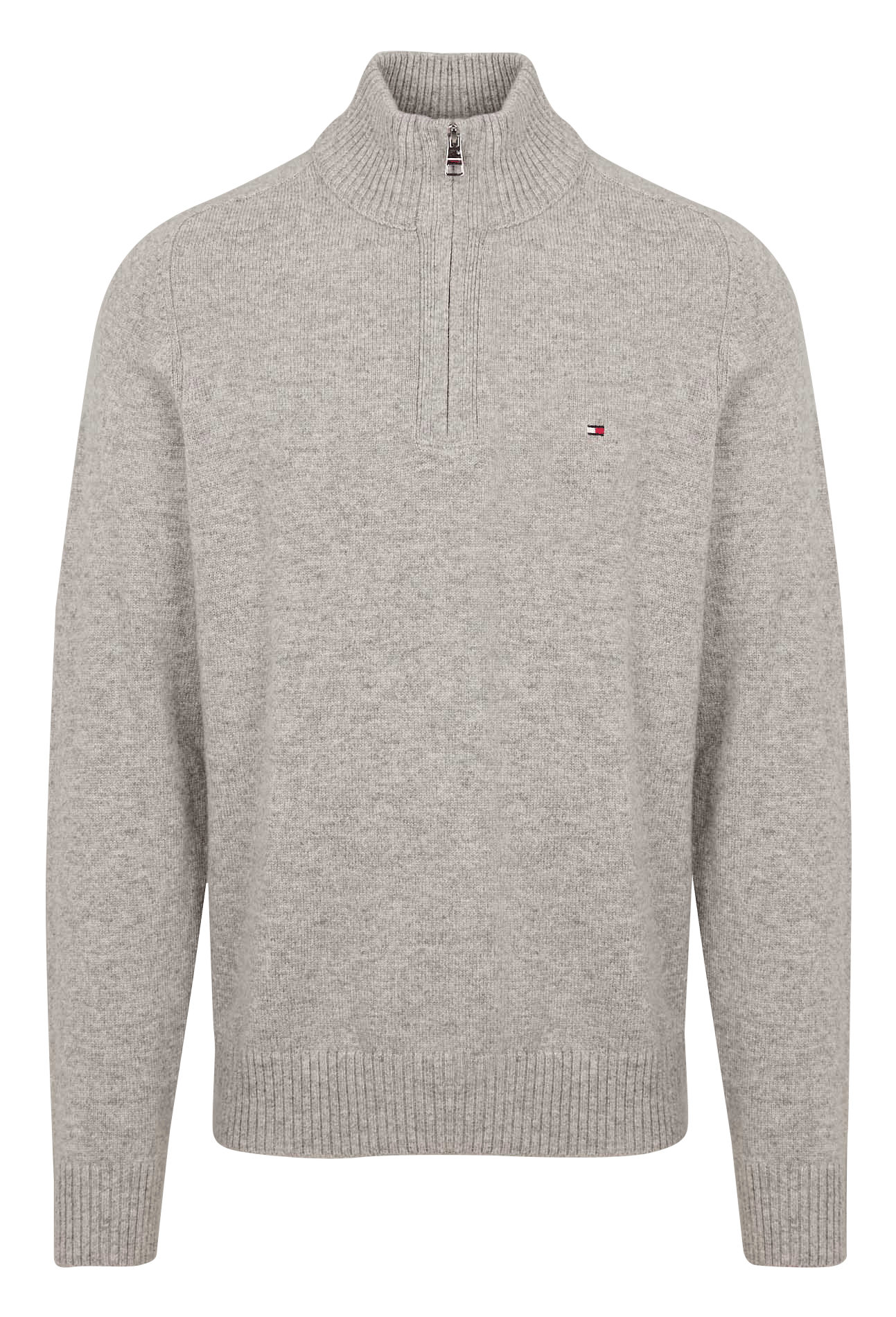 Rodolf - Wollpullover mit Reißverschlusskragen TOMMY HILFIGER Grau