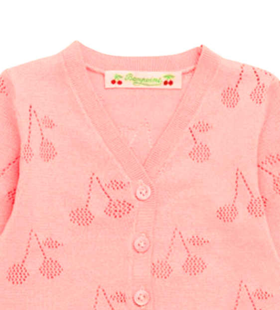 Pink Baby Cardigan - 12 months BONPOINT - Seconde Main Pink