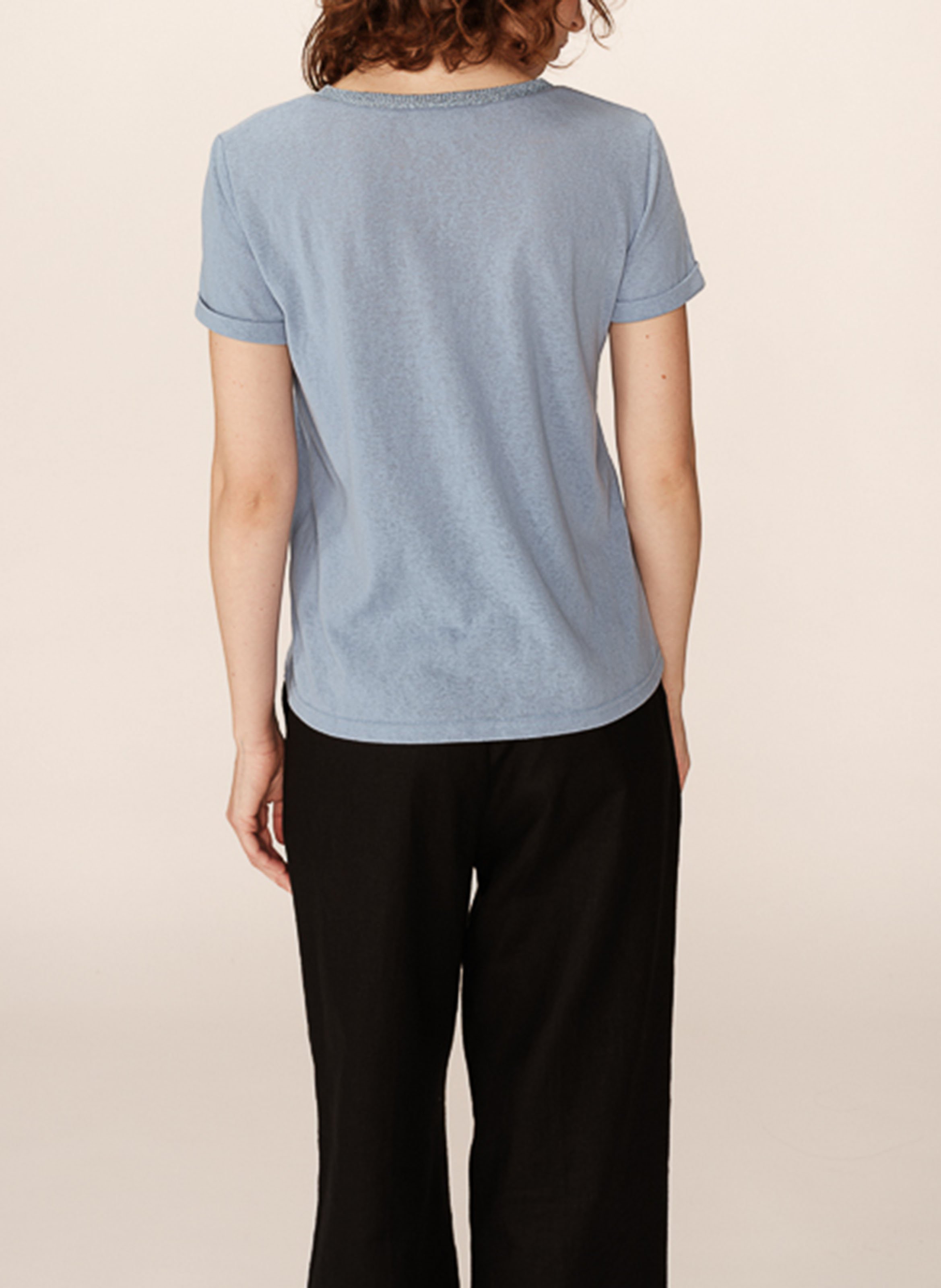 Basic cotton T-shirt GRACE ET MILA Blue