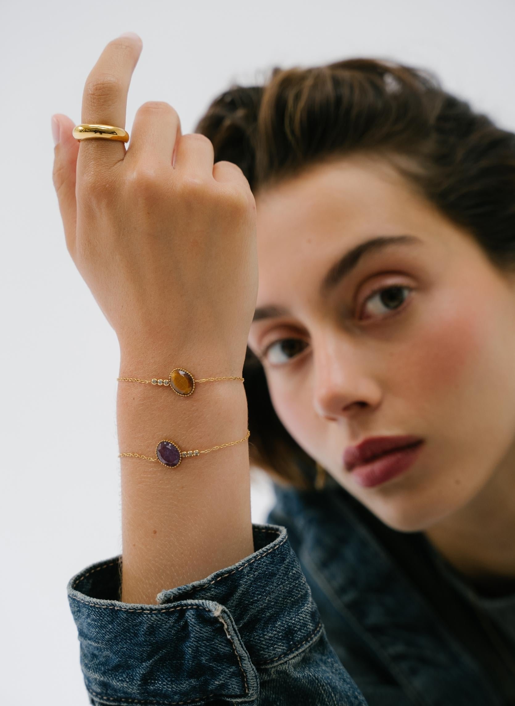 Chain bracelet AEC Paris Brown