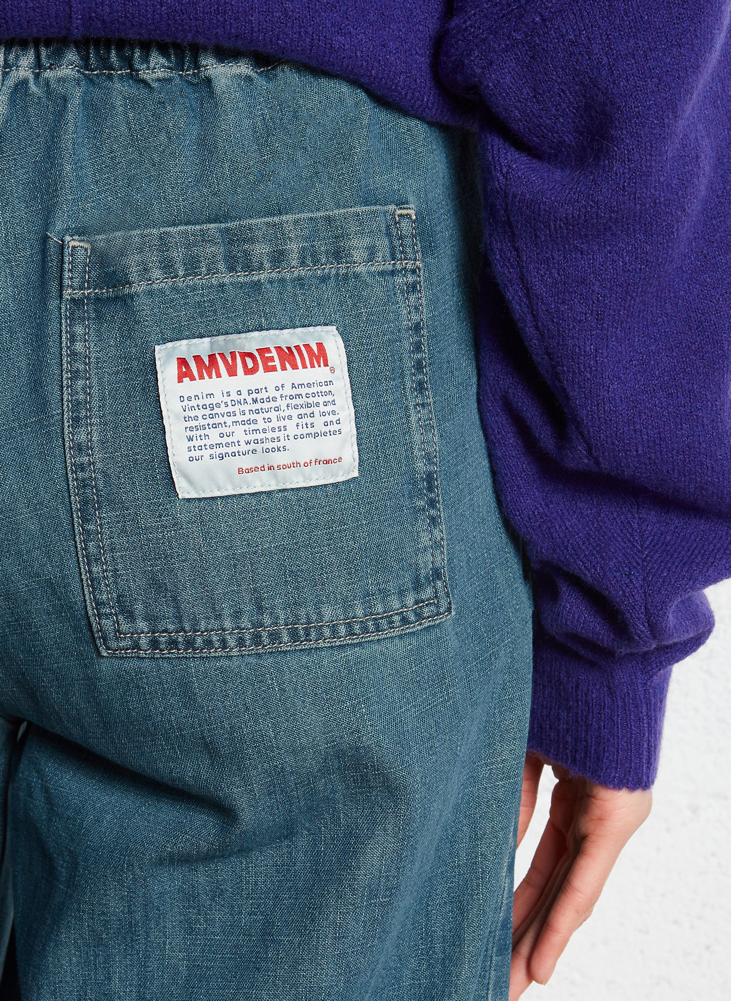 Karottenhose aus recycelter Baumwollmischung AMERICAN VINTAGE Blau