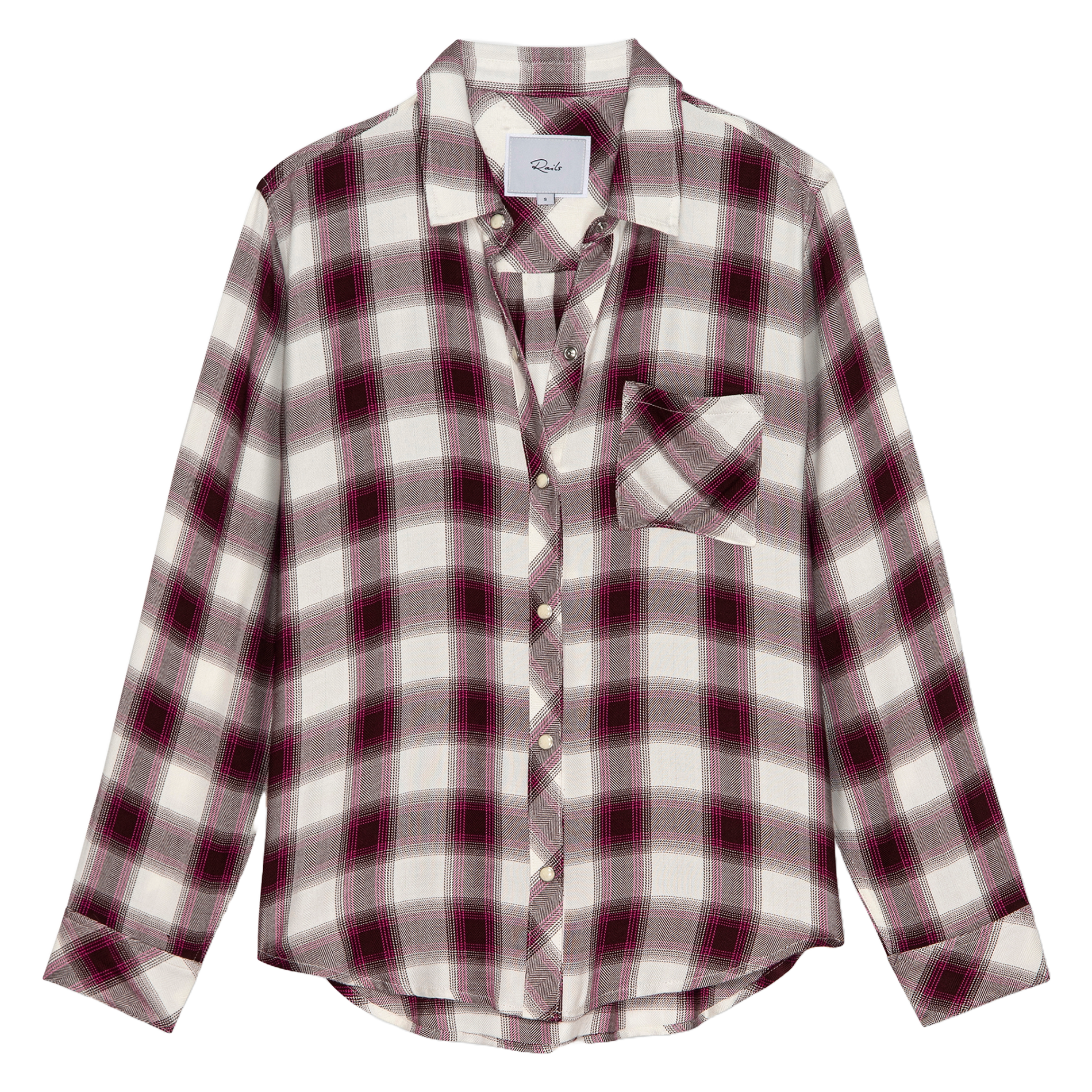 Chemise droite à carreaux RAILS Multicolore