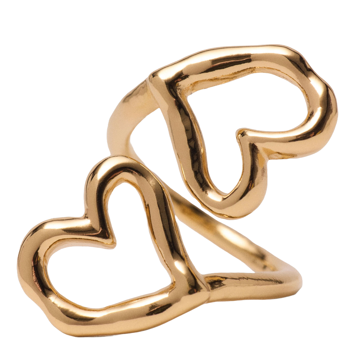 Heart-shaped ring MAJE Golden