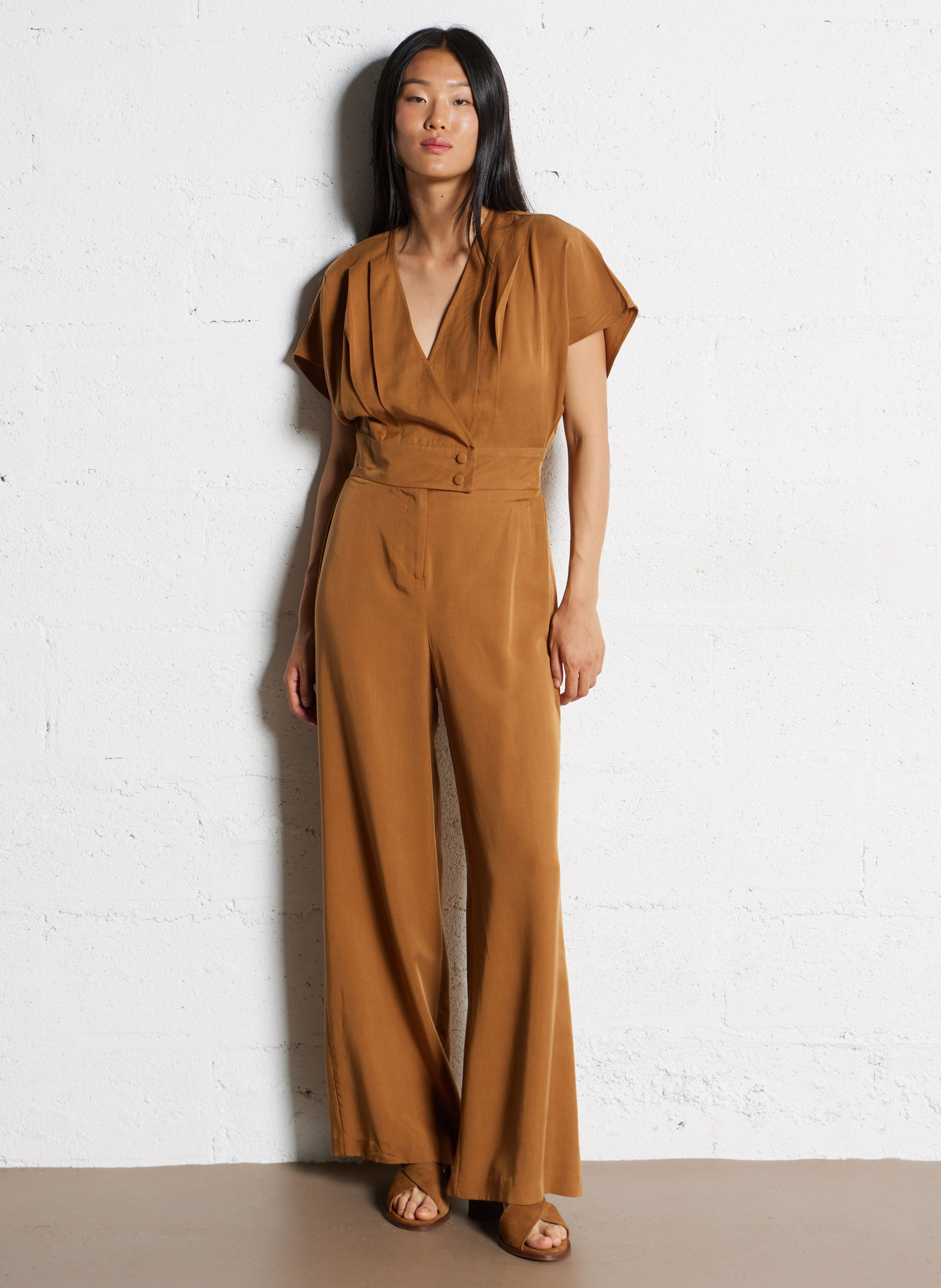 Sandalias altas de ante COSMOPARIS Marron