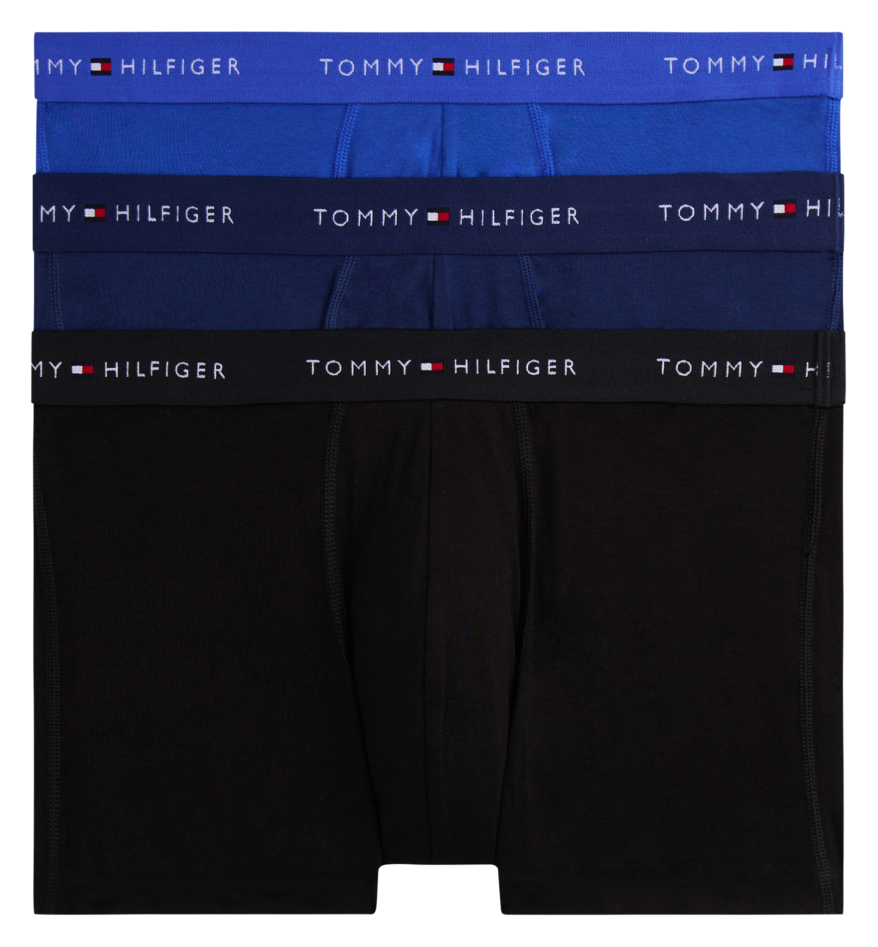 Pack of three cotton-blend boxers TOMMY HILFIGER Blue