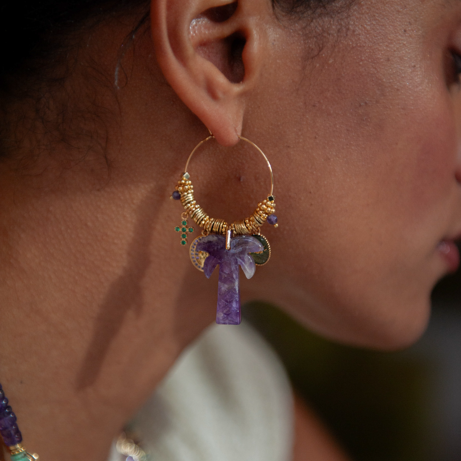 Créoles grigris - margaux L'ATELIER DES DAMES Golden