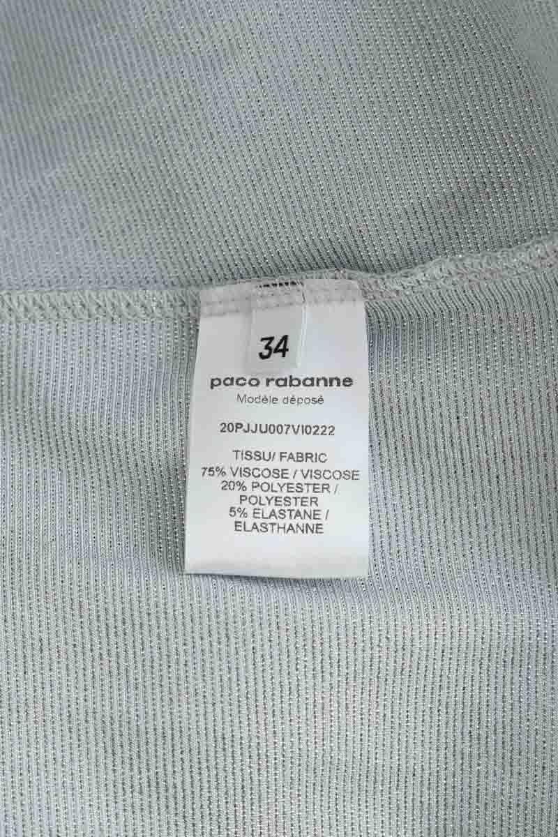 Silver skirt PACO RABANNE - Seconde Main Silver