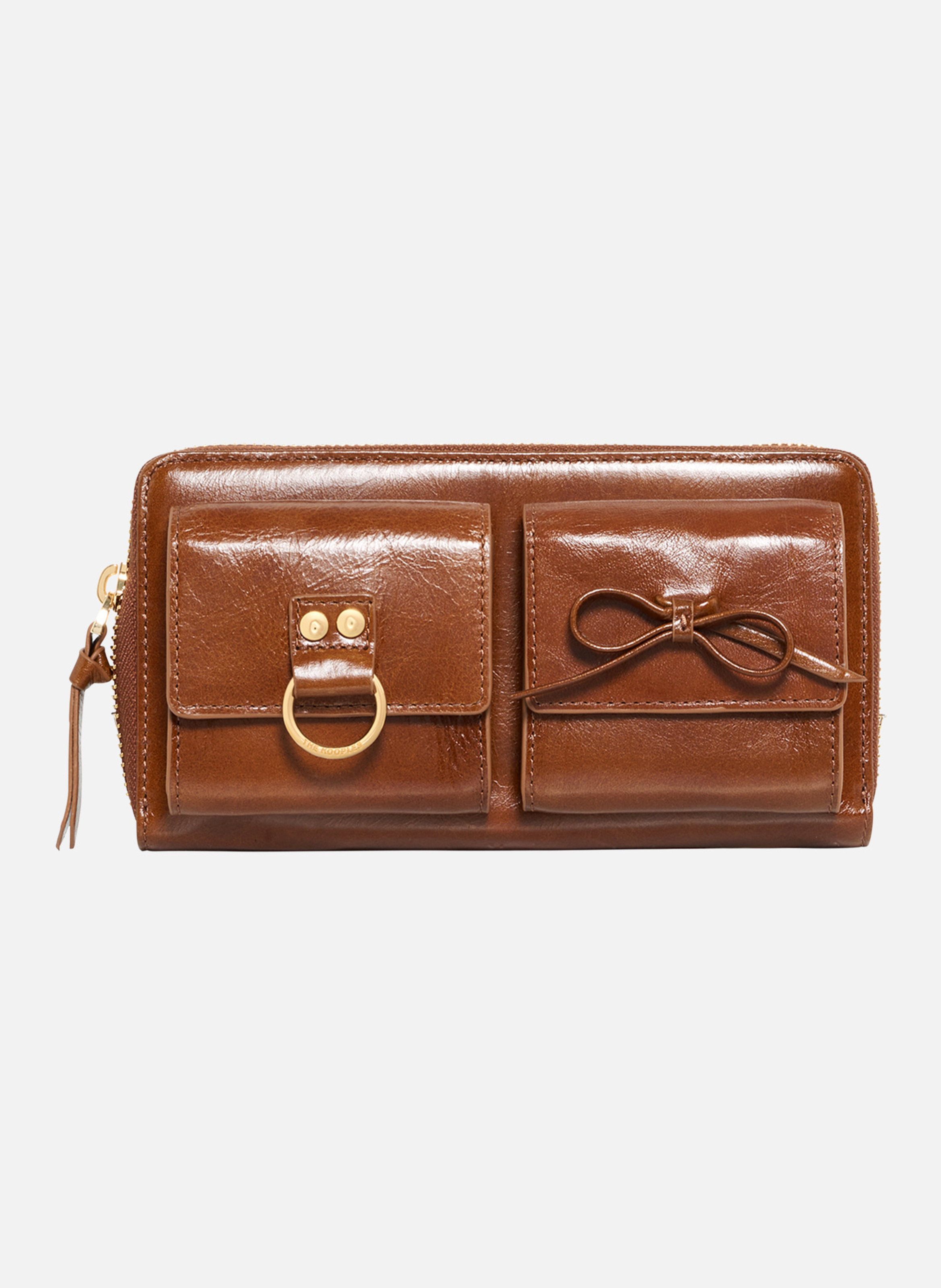 Amelia leather wallet THE KOOPLES Brown
