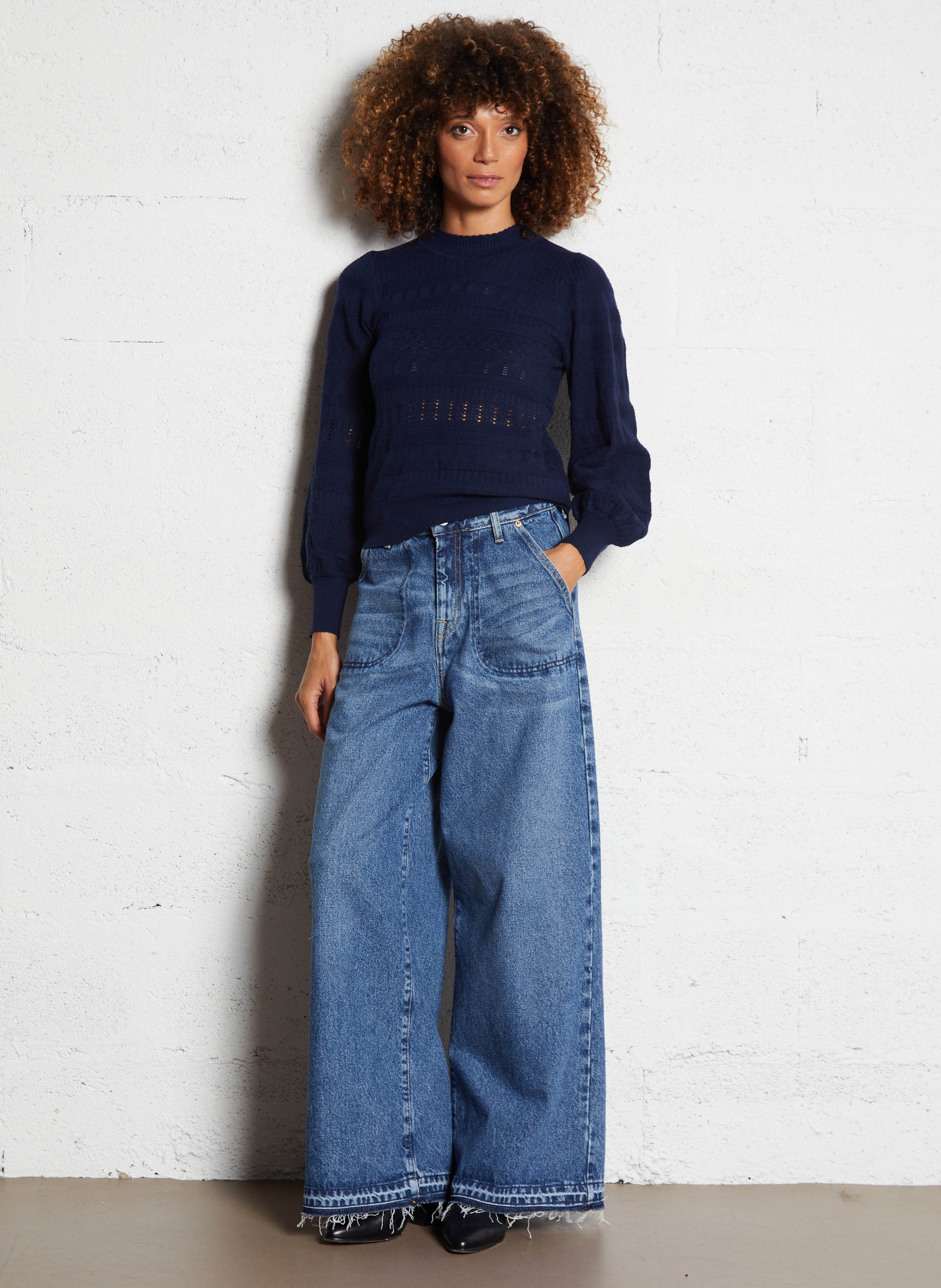 High-neck sweater PETITE MENDIGOTE Blue