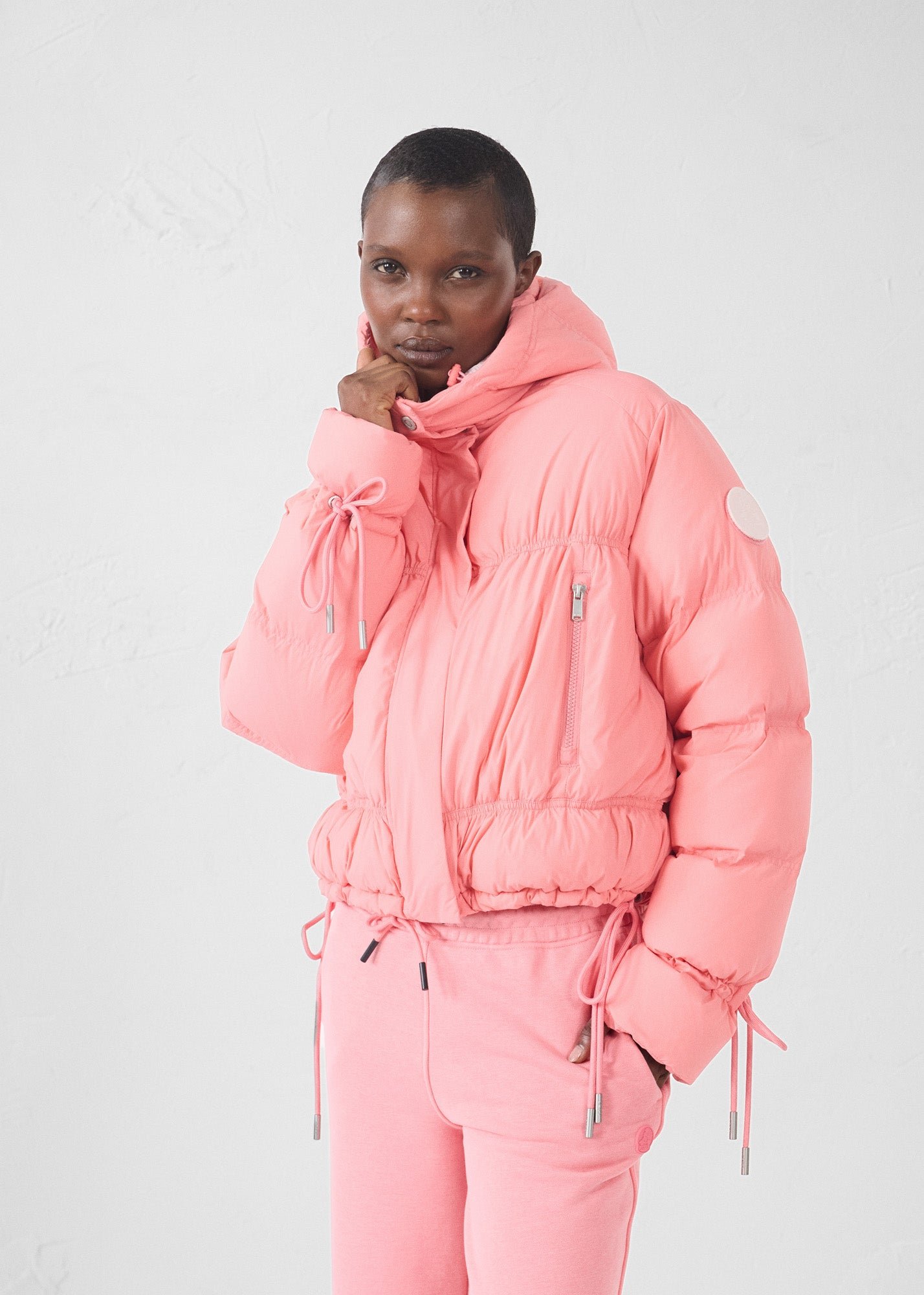 Puffer jacket for extreme cold weather - Nami JOTT Pink