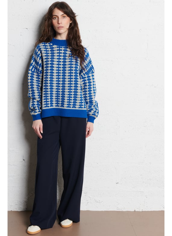 Elasticated Wide Leg Trousers - Look 3