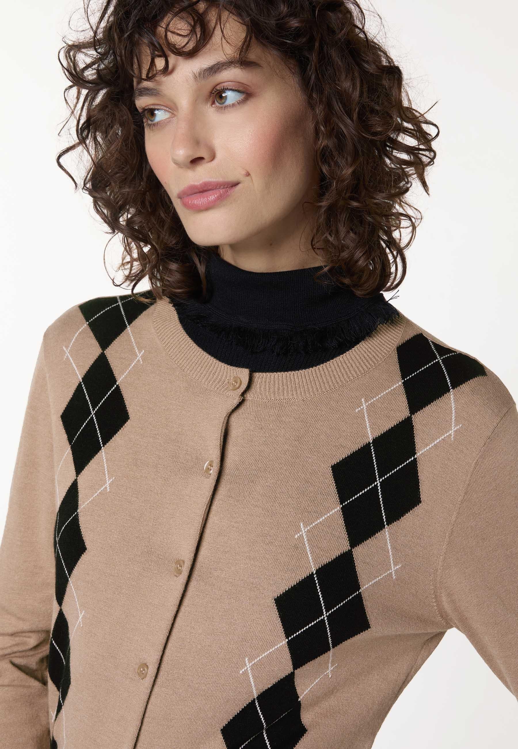Jacquard cardigan RODIER Brown