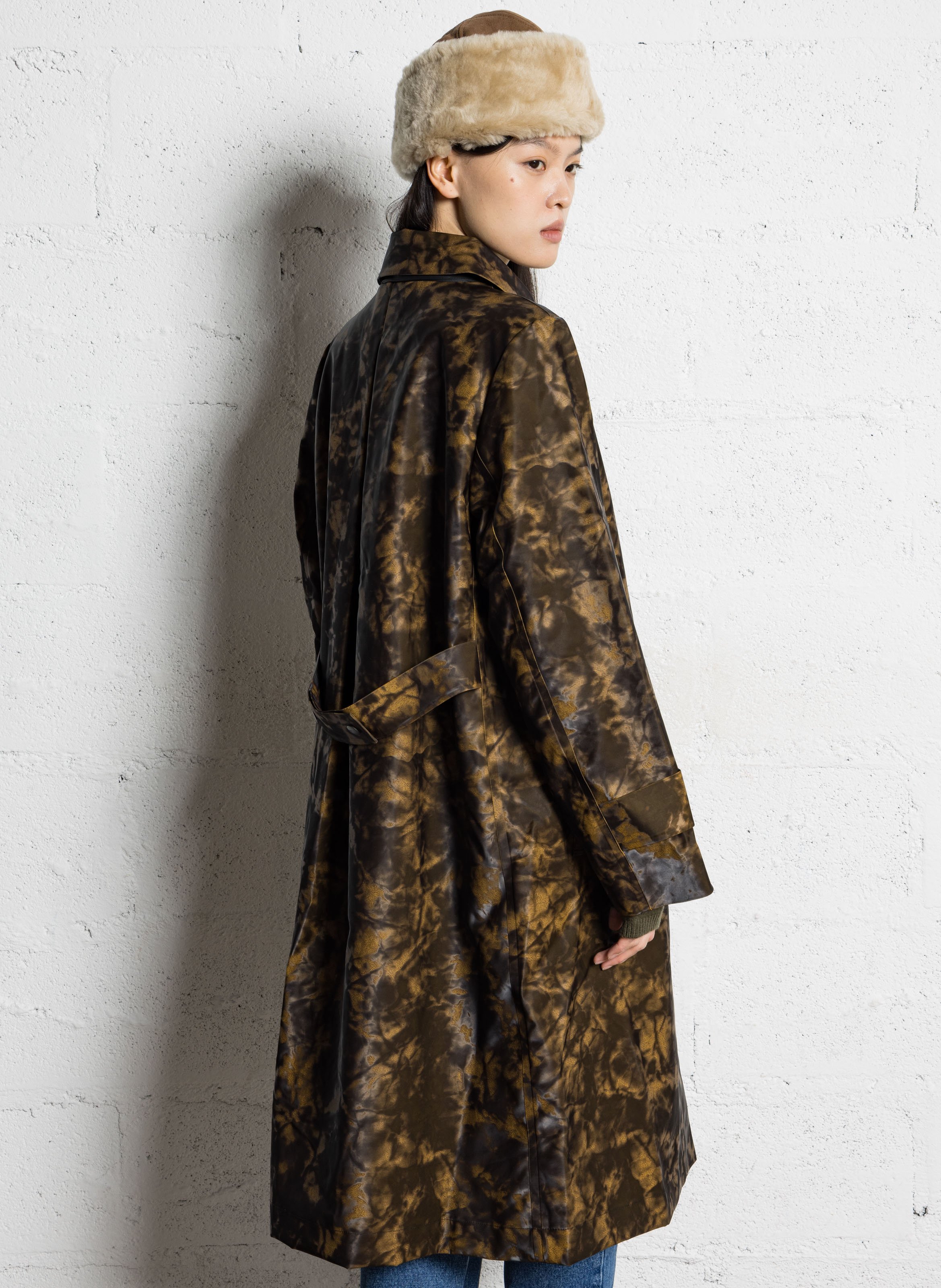 Imperméable à col classique à capuche RAINS Multicolore