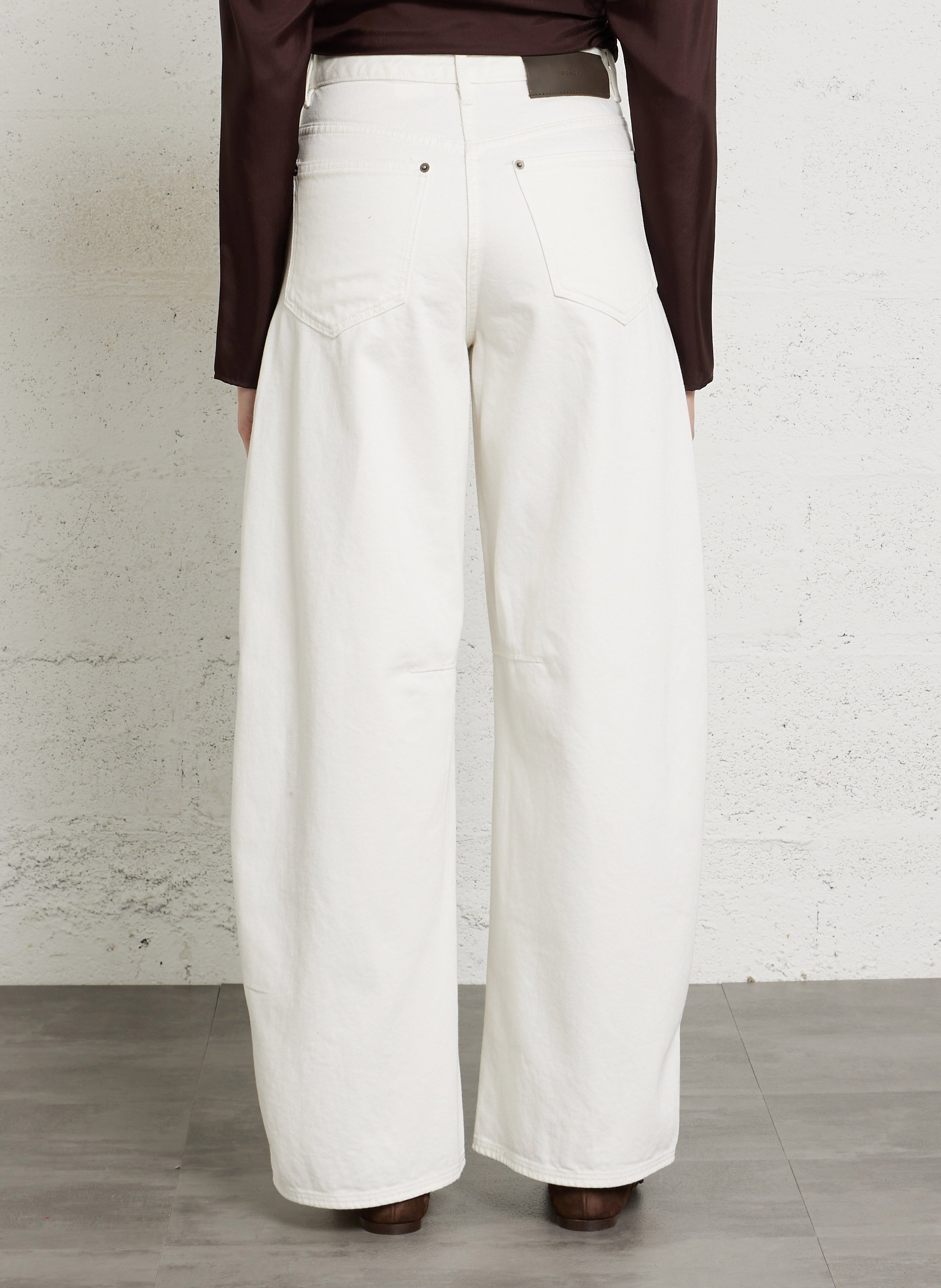 Katoenen ballonjeans SOEUR Wit