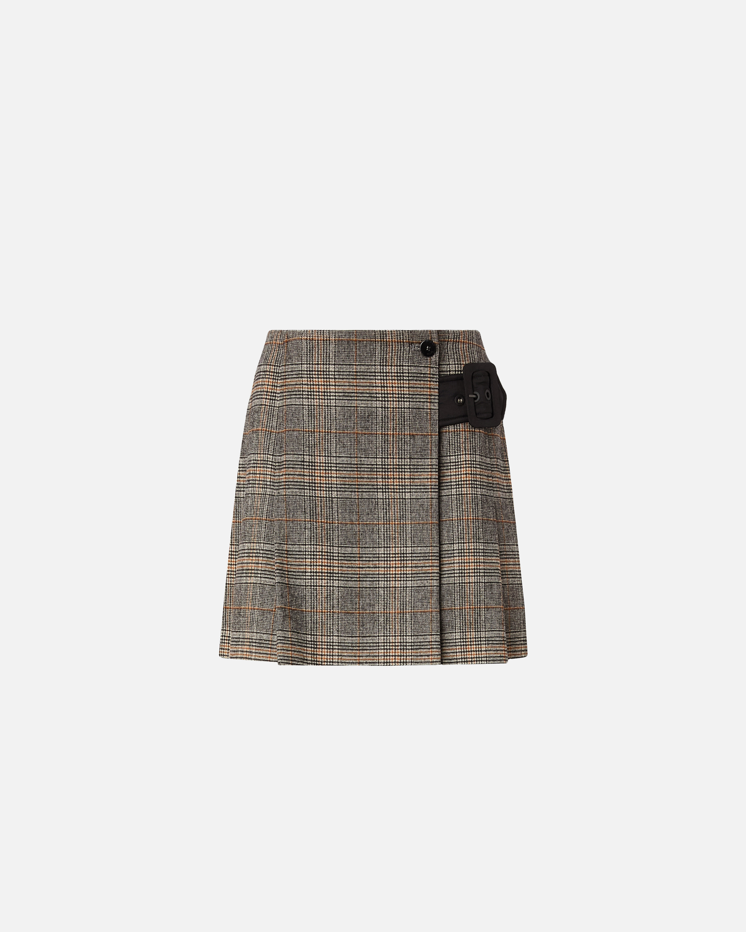 Plaid wrap mini skirt PINKO Multicolored