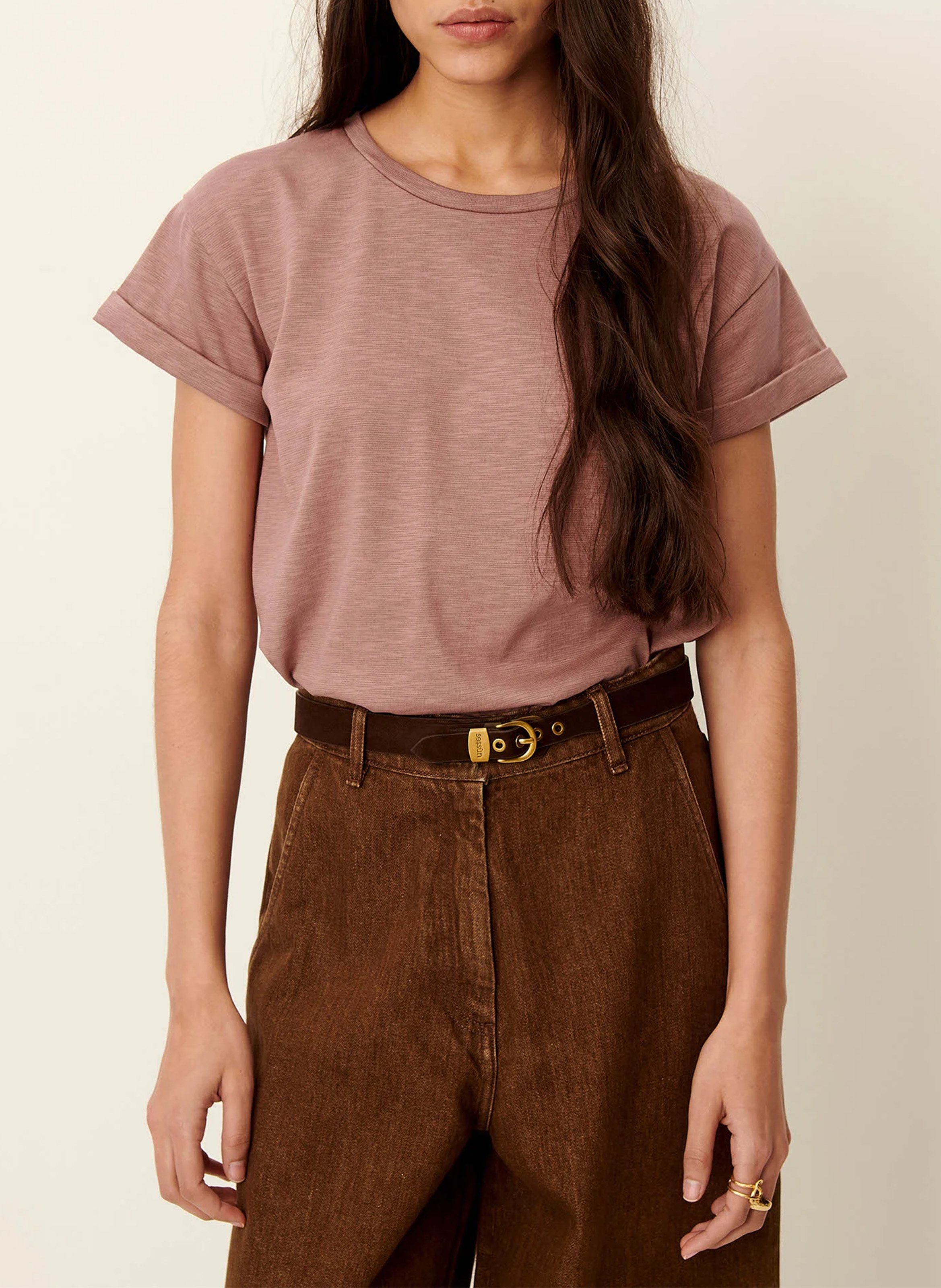 Jacksonville - T-Shirt mit Rundhalsausschnitt aus Baumwoll-Mix SESSUN