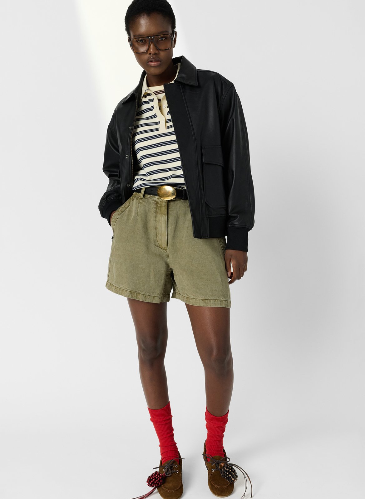 Straight shorts GERARD DAREL Khaki