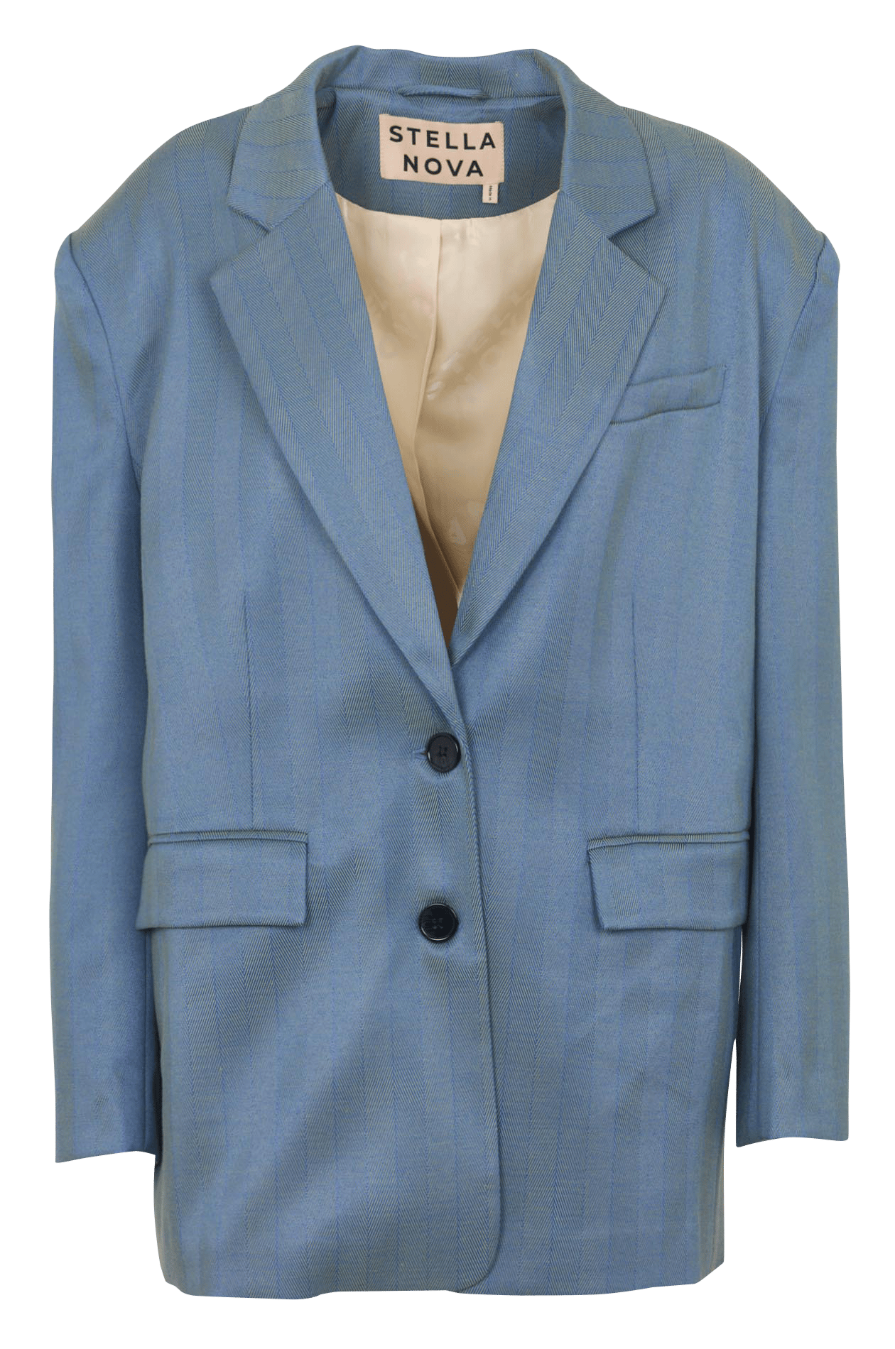 Oversized printed blazer STELLA NOVA Blue