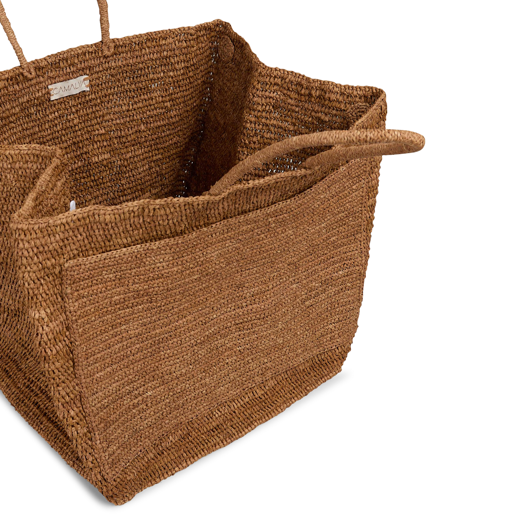 Borsa in rafia. CAMALYA Beige