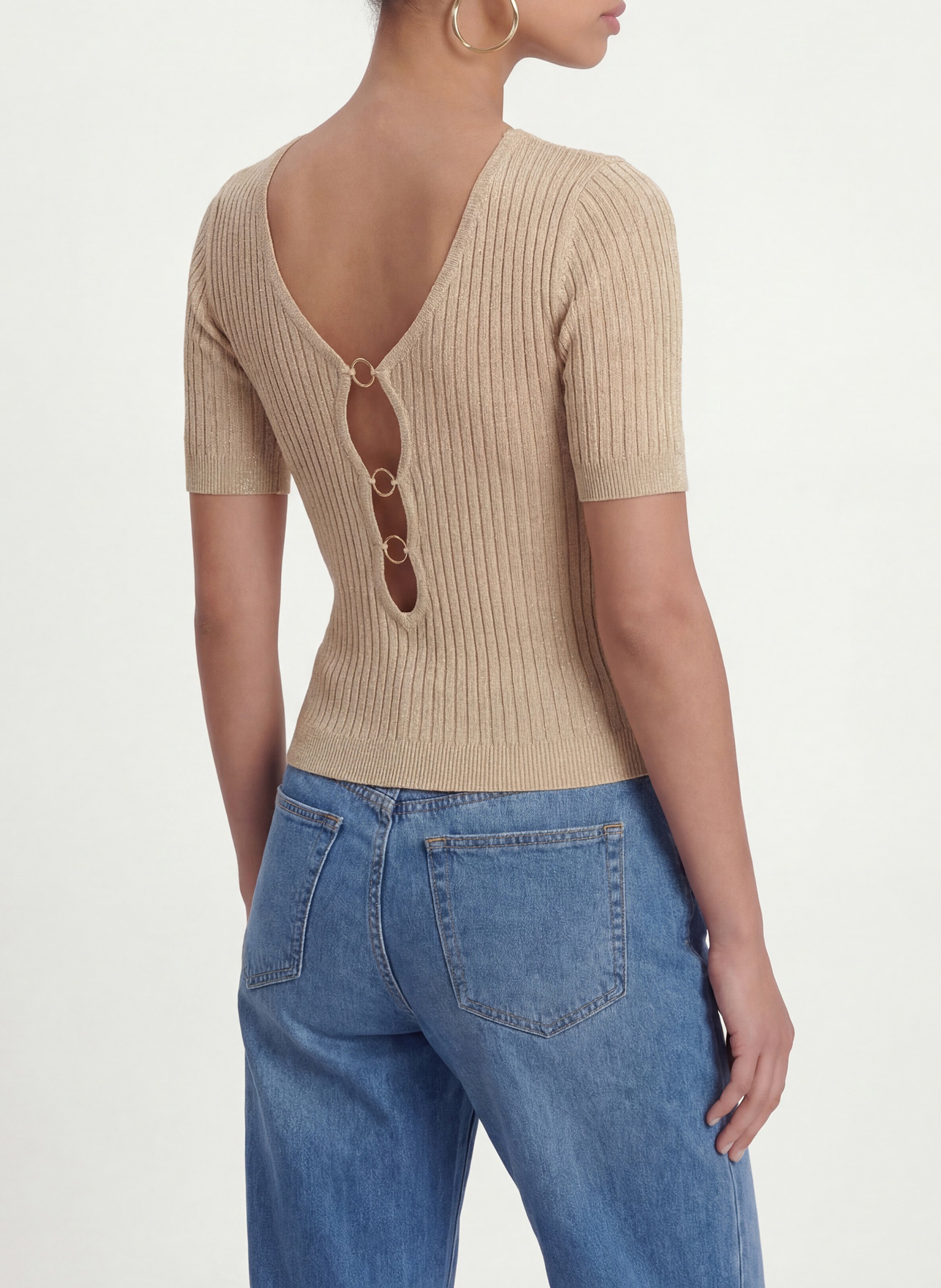 Anliegendes, Wendbares Paillettentop KOOKAI Grau