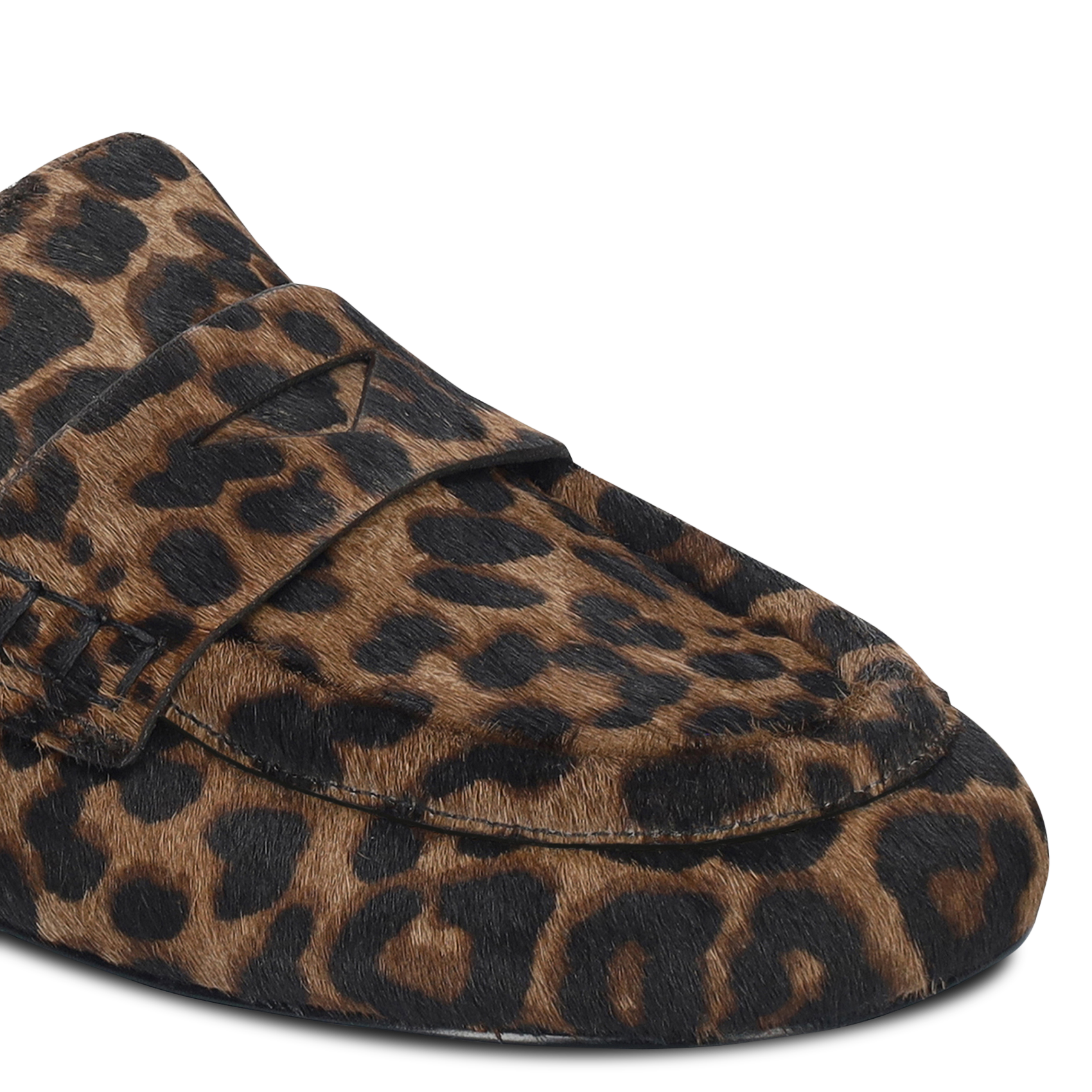 Leopard-print leather loafers BIBI LOU Multicolored