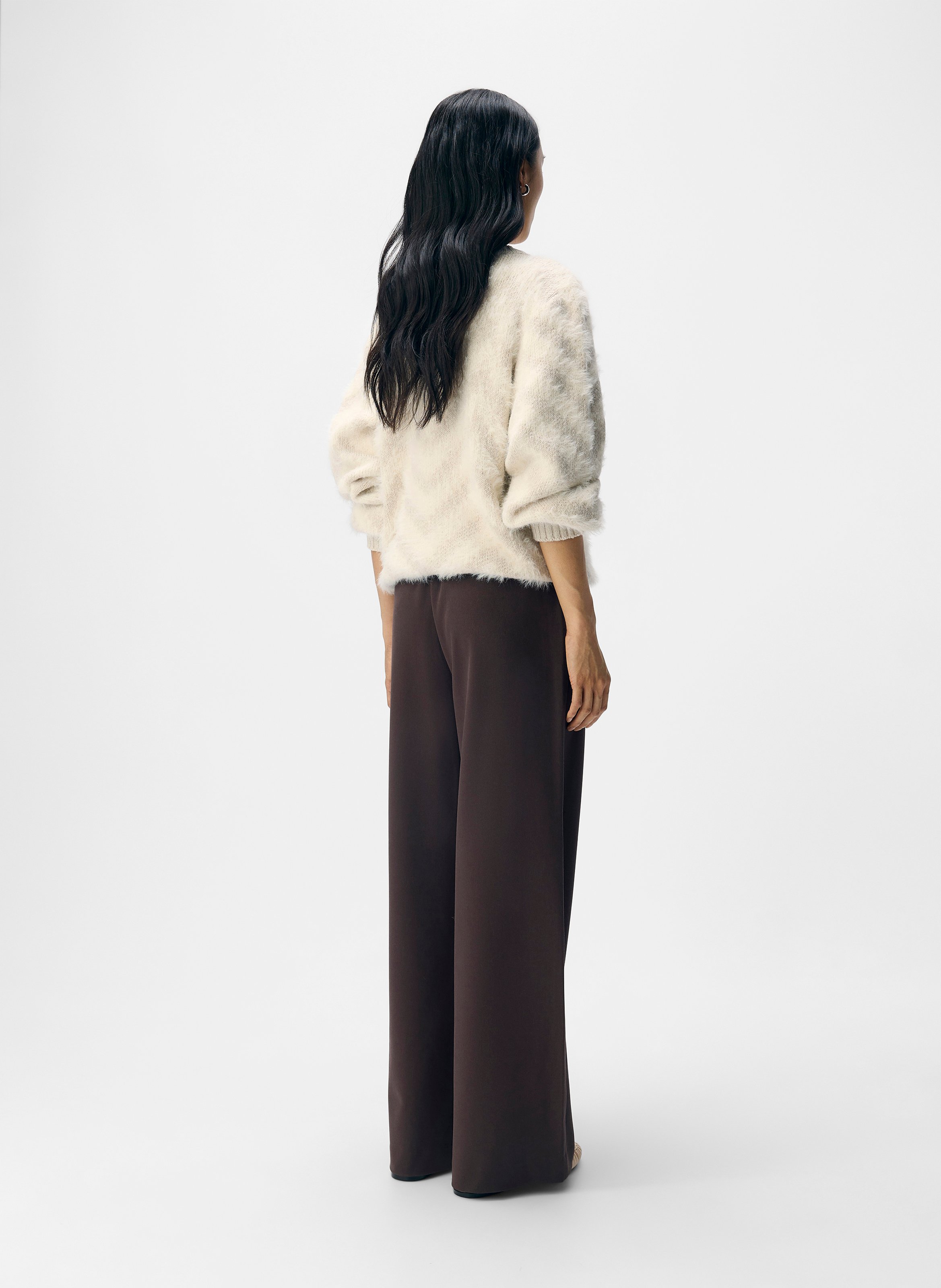 Pantalon fluide à pinces  OBJECT Marron