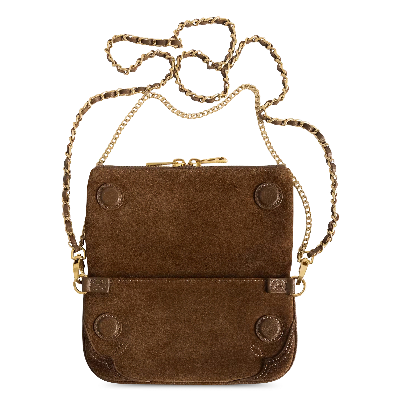 Leder-Umhängetasche ZADIG&VOLTAIRE Braun