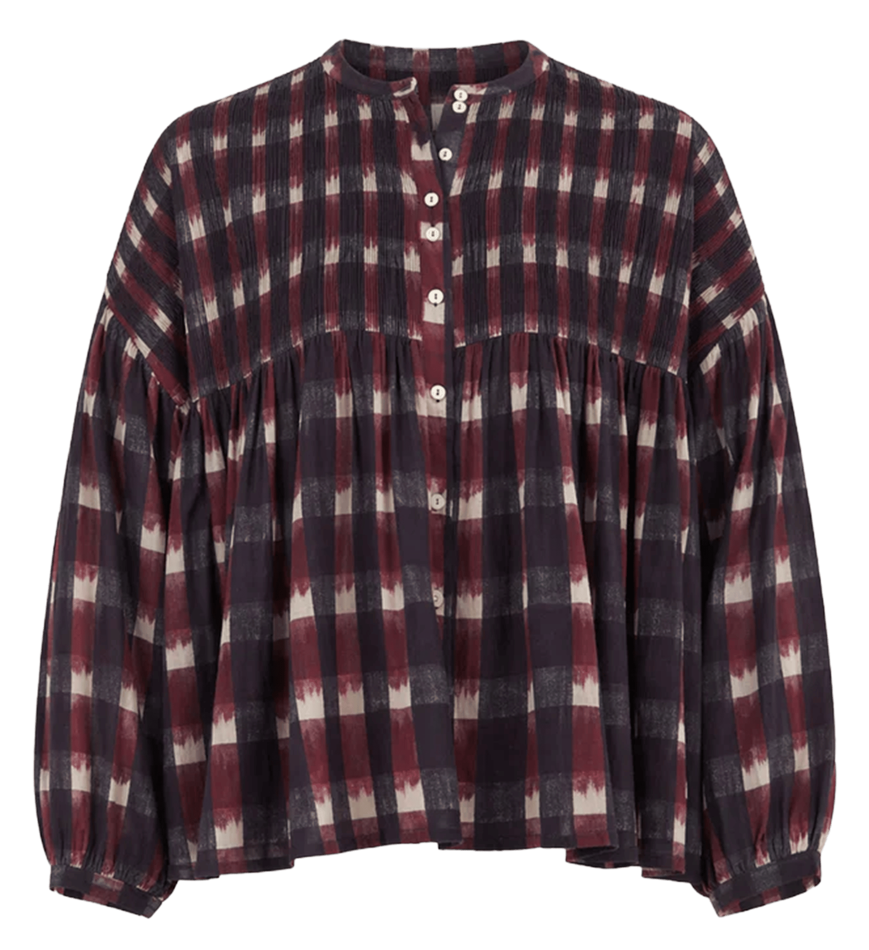Weite Bluse aus Bio-Baumwolle BY BAR Rot