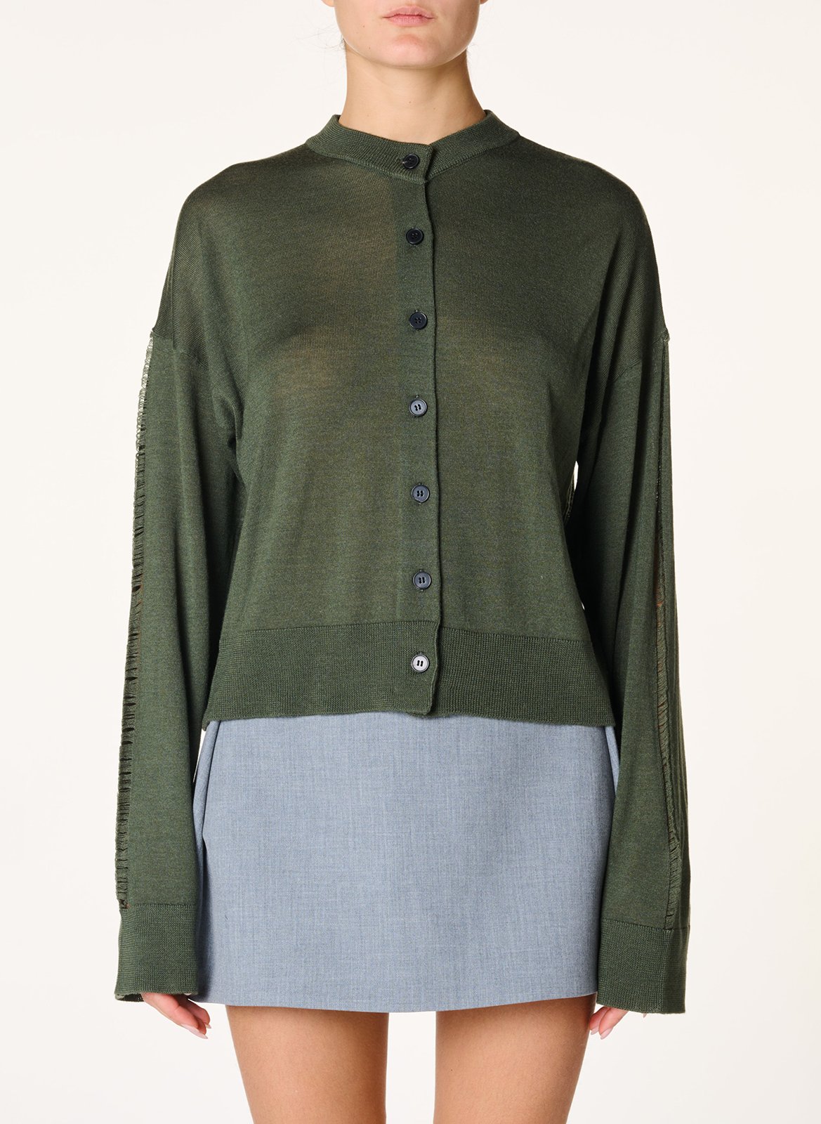 Gilet manches oversize en laine mélangée IRO Vert