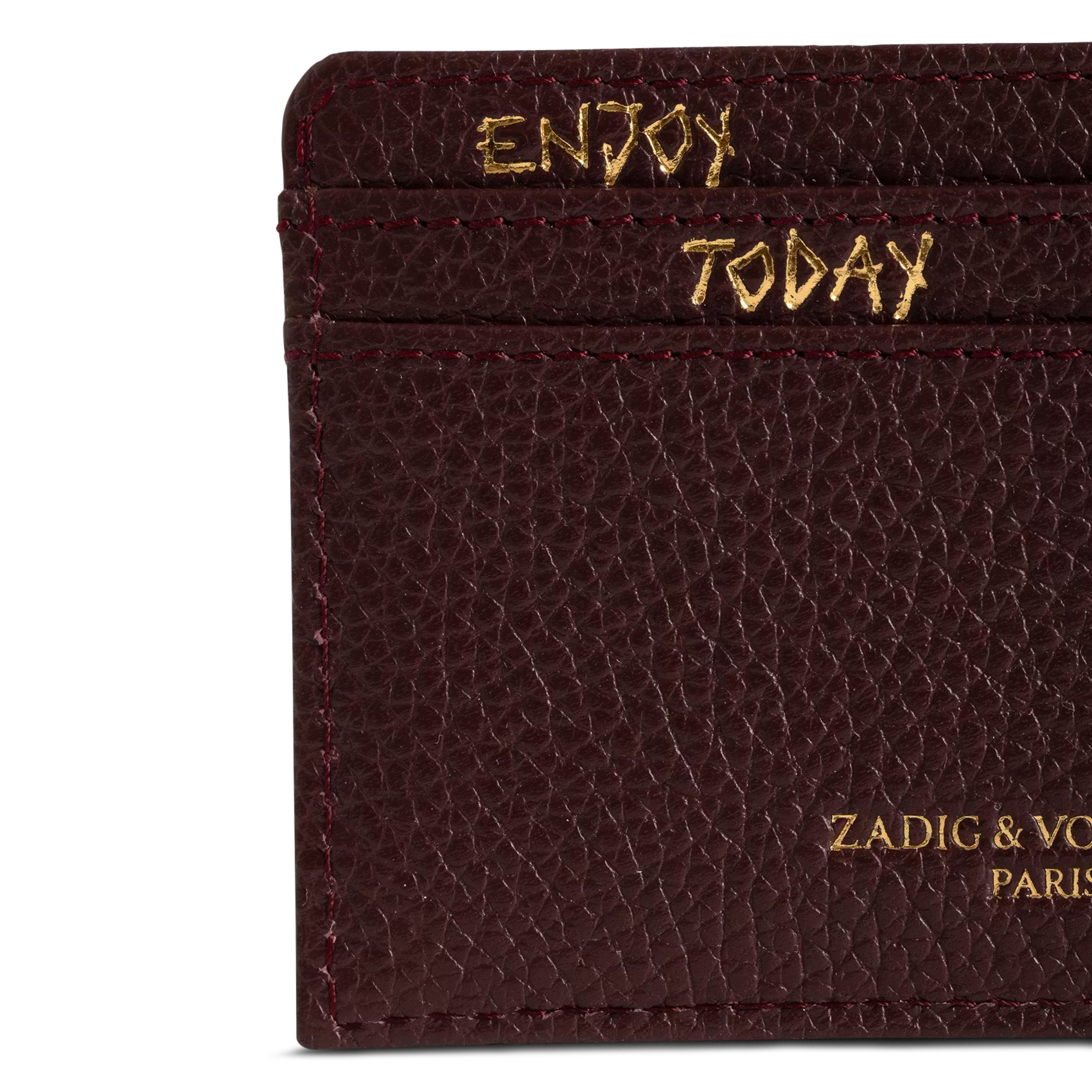 Porte cartes en cuir ZADIG&VOLTAIRE Violet